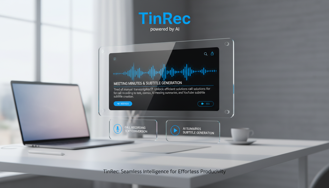 語音辨識逐字稿工具推薦:用 TinRec (秒聽錄音) 實現高效會議紀錄與字幕生成