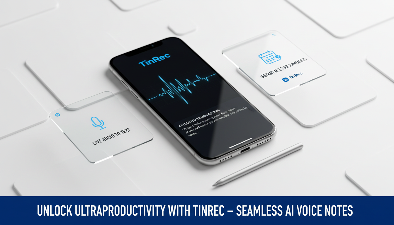 【2026最新】告別手打逐字稿！語音筆記神器推薦與 TinRec (秒聽錄音) 深度評測