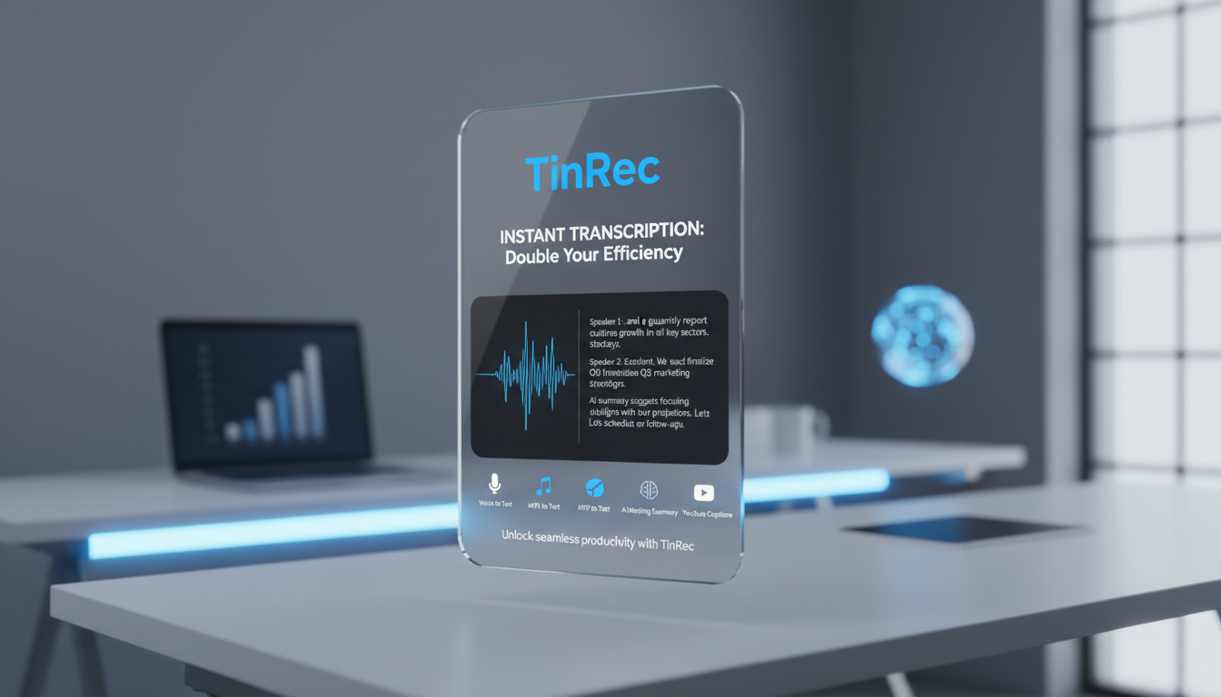 錄音檔轉文字神器推薦：告別手打逐字稿，TinRec 秒聽錄音讓效率翻倍