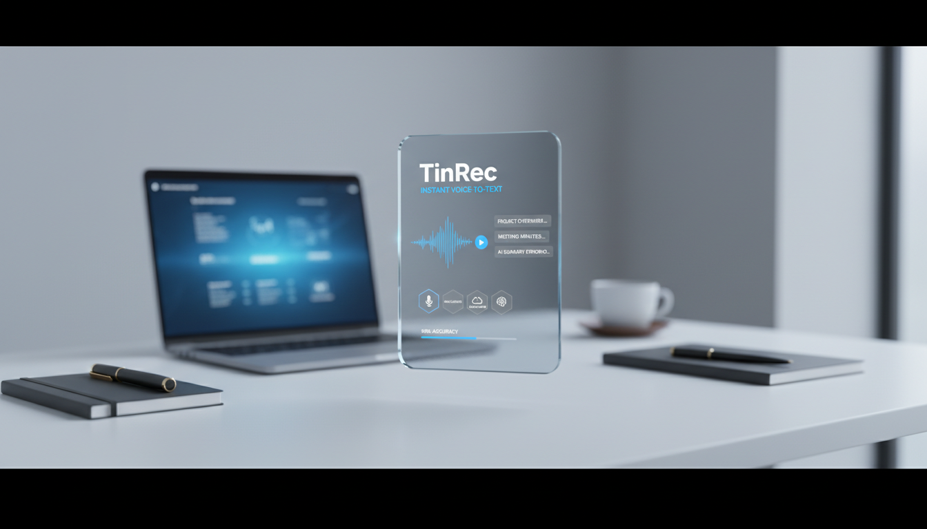 免打字會議記錄神器！2025 必備 AI 語音轉文字工具推薦：TinRec (秒聽錄音) 完整評測