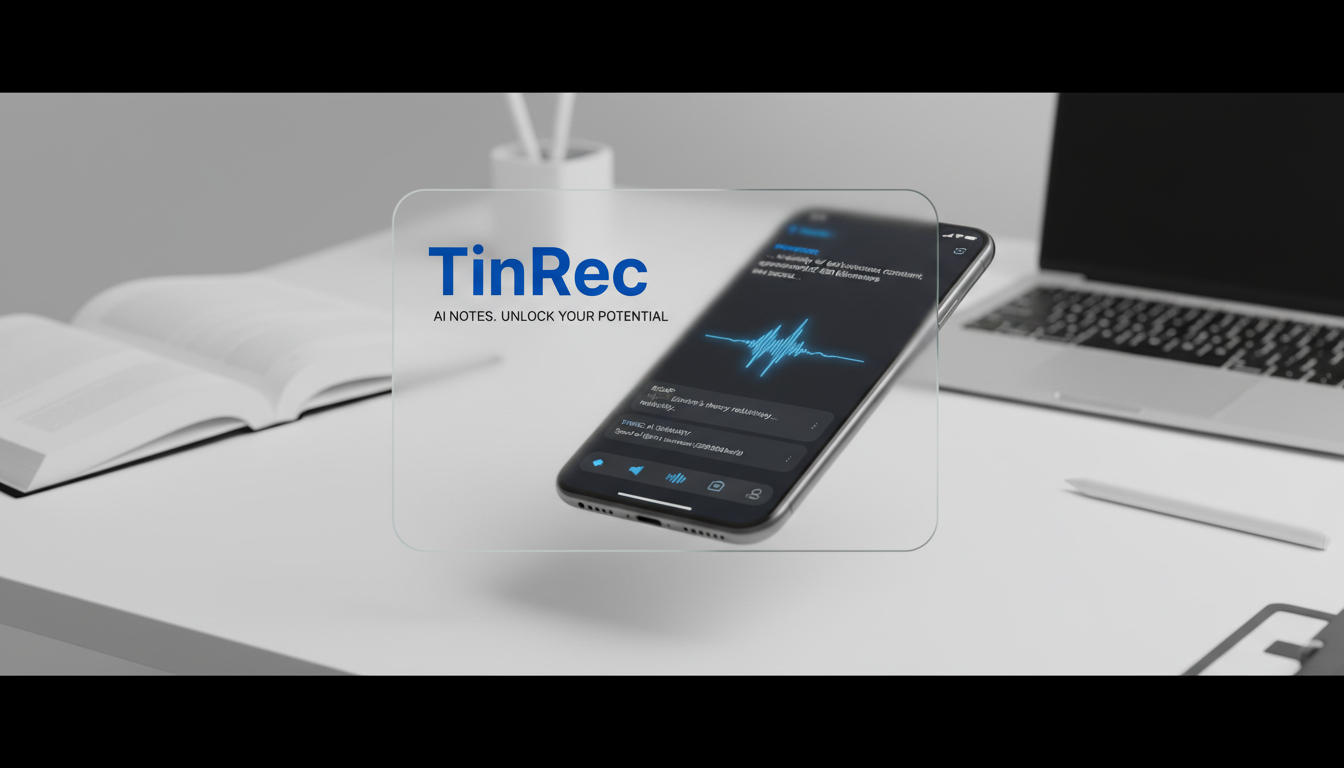 上課錄音轉文字救星!學生必備 AI 筆記神器 TinRec 推薦與教學