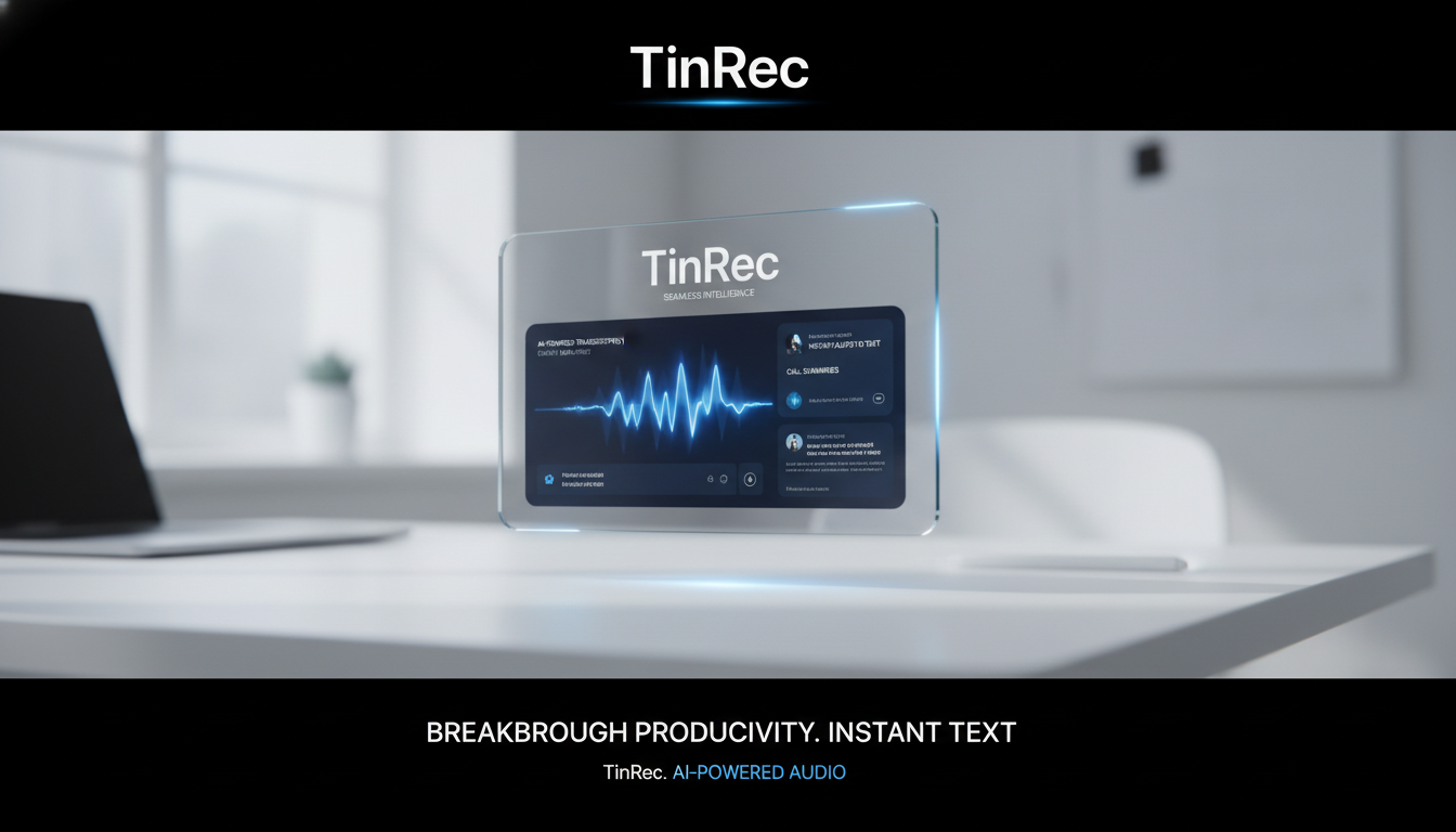 逐字稿聽打太崩潰?2026 必備 AI 神器 TinRec (秒聽錄音) 幫你一鍵搞定錄音轉文字