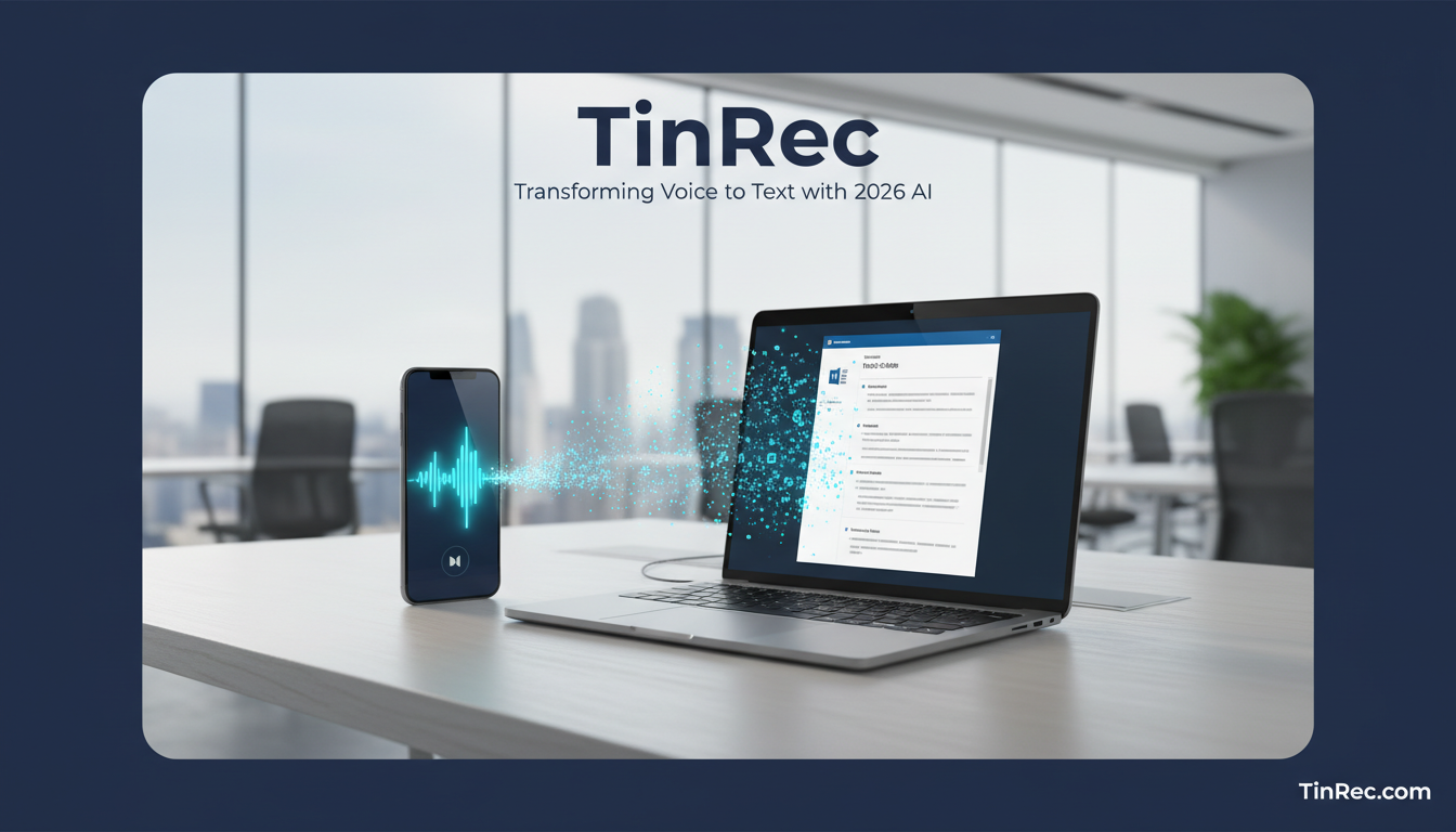 免費錄音檔轉文字 Word 神器推薦:2026 精選 AI 逐字稿工具與 TinRec 深度評測