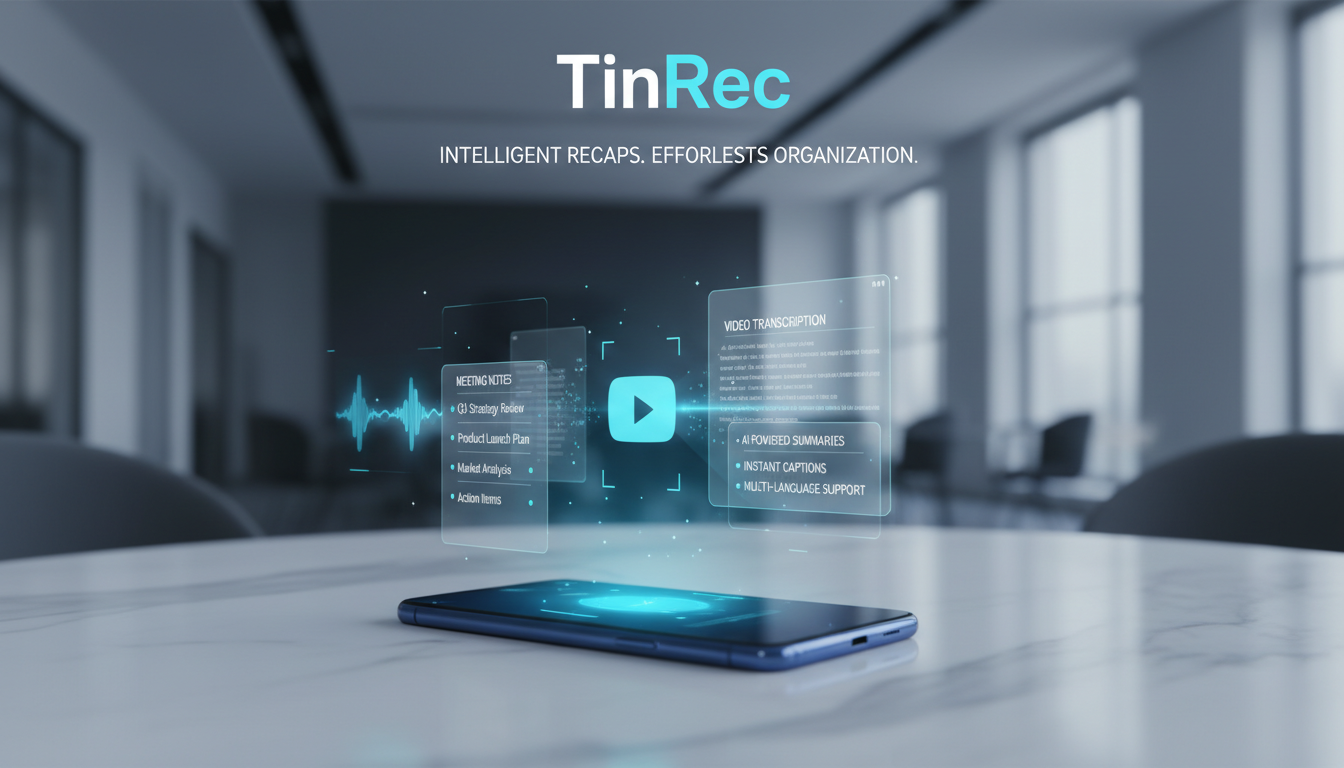 告別手動聽打！深入解析 TinRec AI 功能：從會議錄音轉文字到 YouTube 字幕生成的全方位效率神器