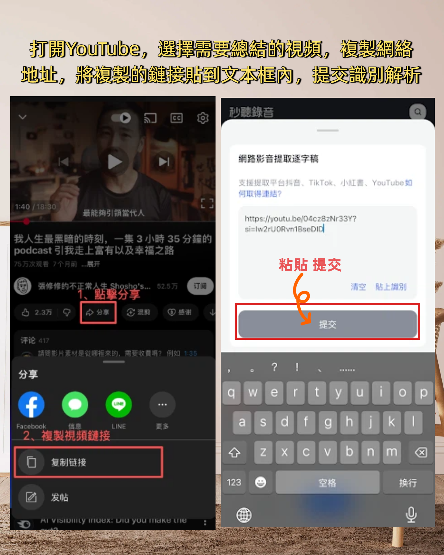 tiktok-小紅書-YouTube-Instagram 影片解析總結
