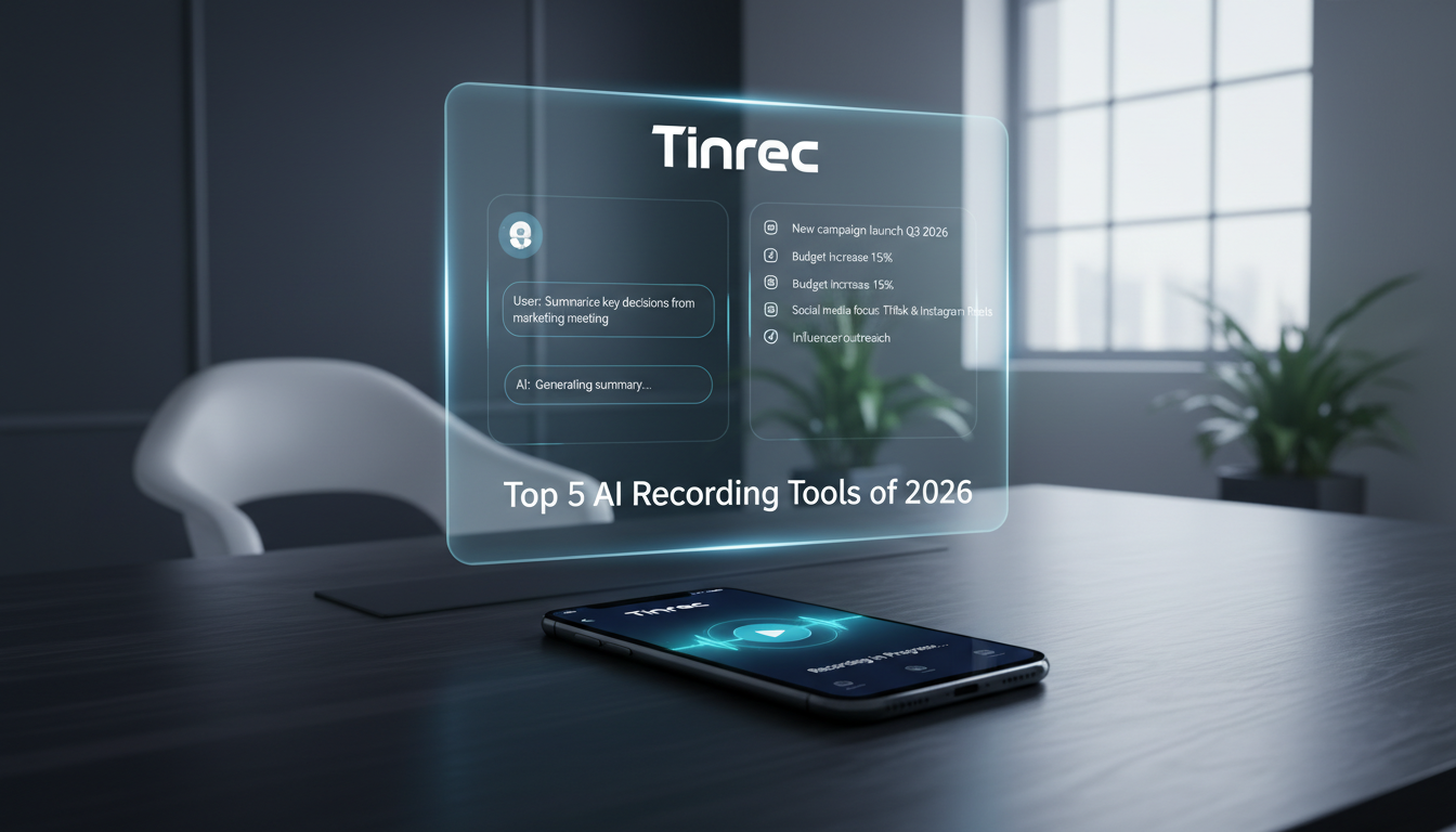 2026 精選 5 款 AI 對話查詢錄音重點工具推薦：解決會議回顧與筆記效率痛點