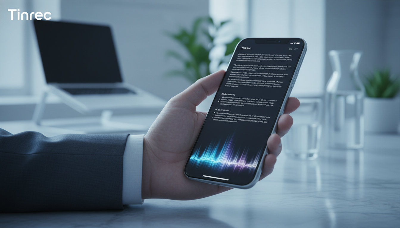 2026 最新 5 款手機錄音轉文字 App 推薦：Tinrec 等實用工具解決會議逐字稿痛點