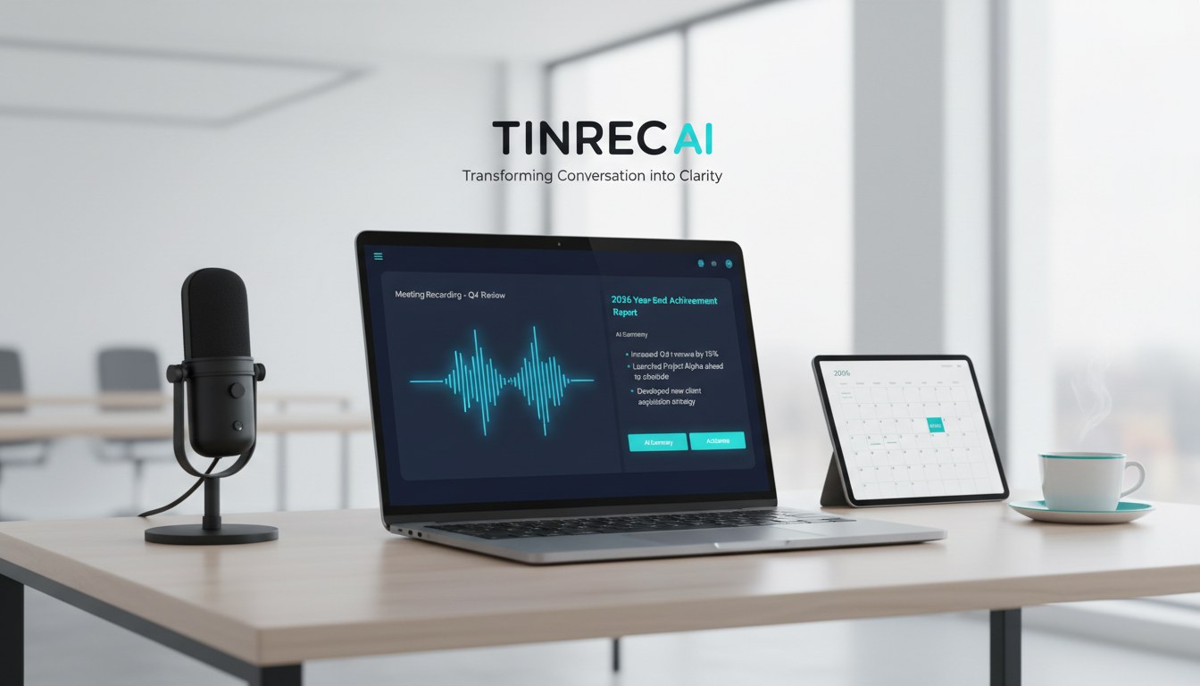 2026年终總結個人必備，3款AI錄音轉文字工具解決整理痛點（含Tinrec評測）