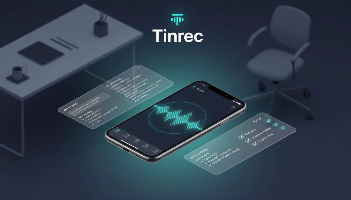職場人必看:2026 最新 iPhone 通話錄音功能解析,Tinrec 等 AI 錄音助手對比與整理術