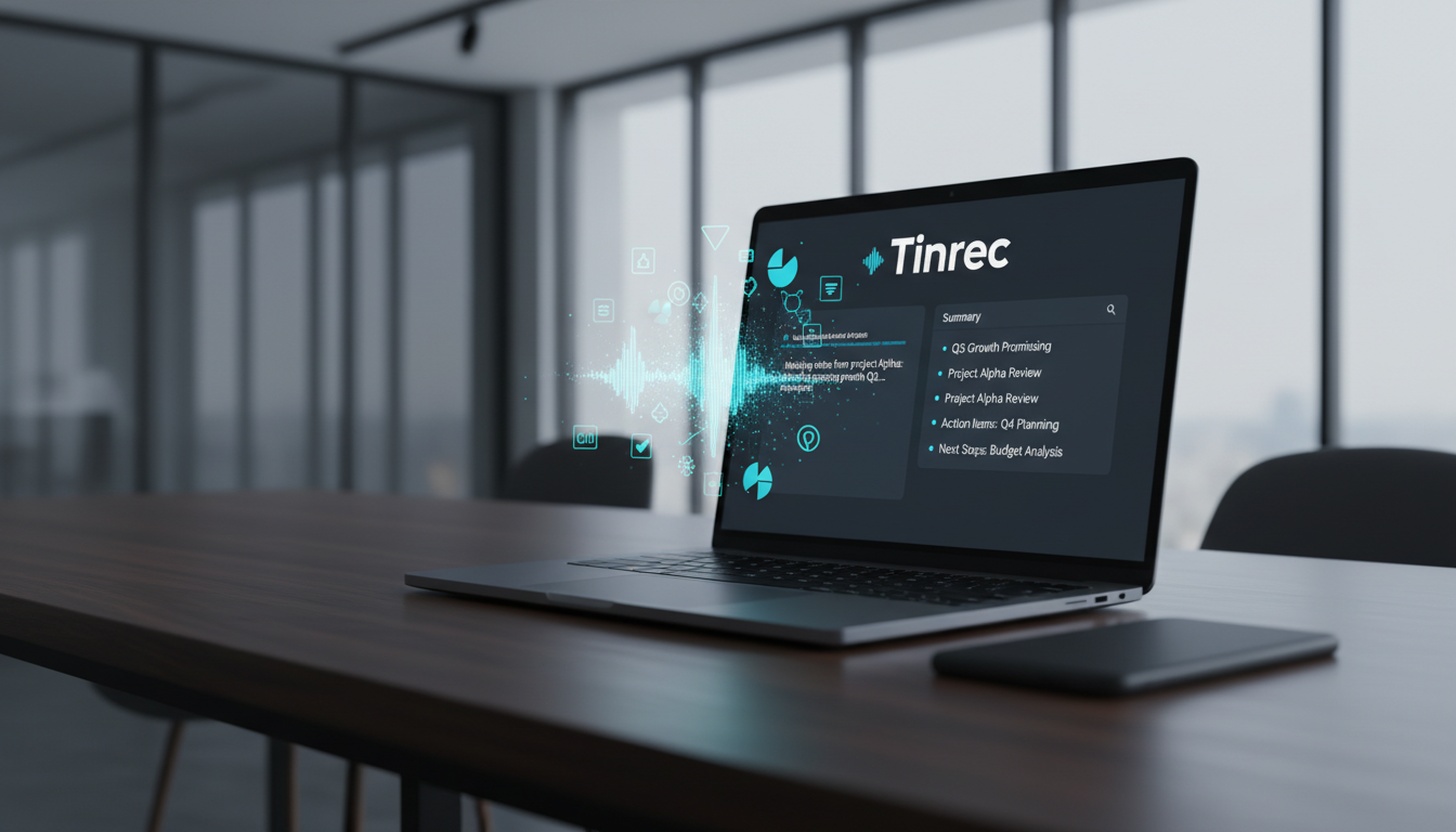 2026 最新 9 款 AI 錄音總結工具推薦|告別會後整理痛點,Tinrec 等高效神器完整評測