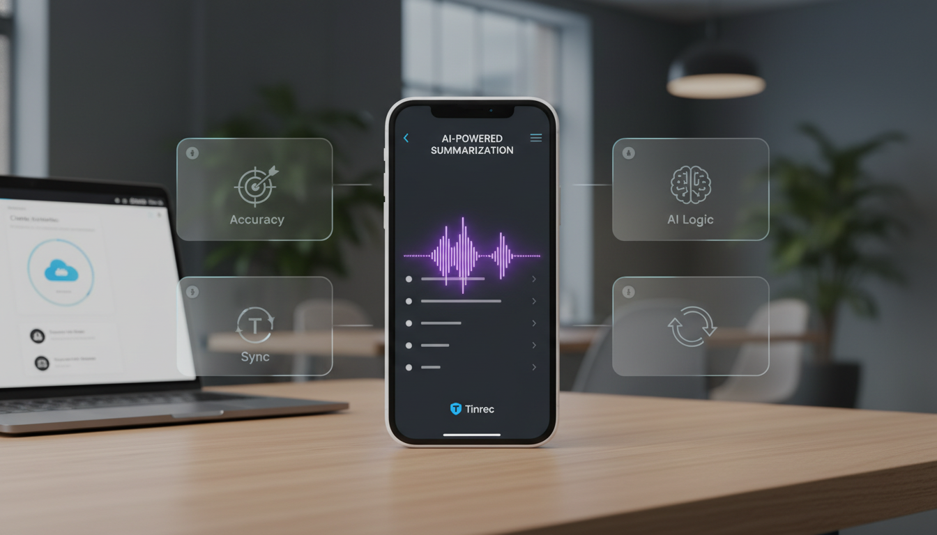 2026最新!4款苹果語音轉文字工具橫評:準確率、AI摘要、價格一次看懂(含備忘錄與Tinrec實測)