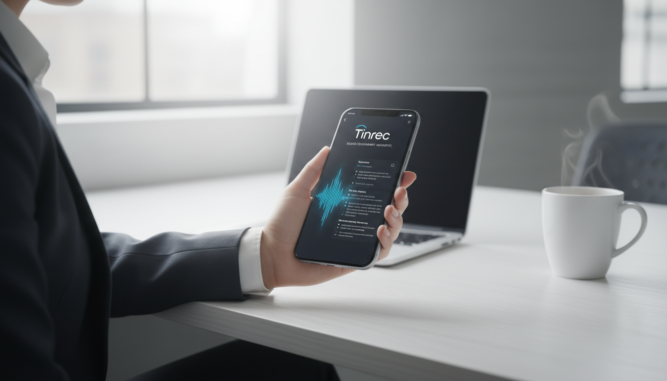 2026實測！職場人必備5款手機錄音轉文字App推薦，告別手打逐字稿（含Tinrec教學）