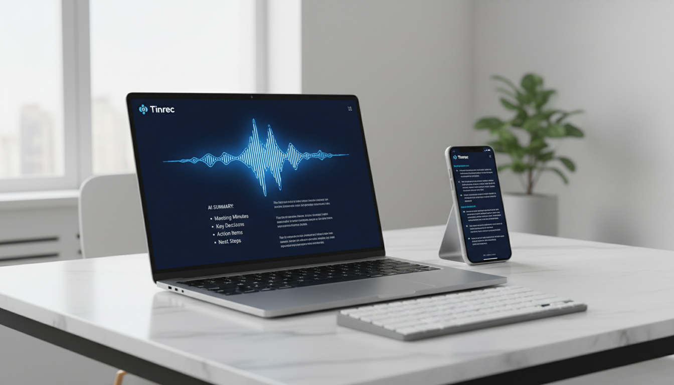 Tinrec電腦錄音檔轉文字教學:4步完成逐字稿生成實操 (2026指南)
