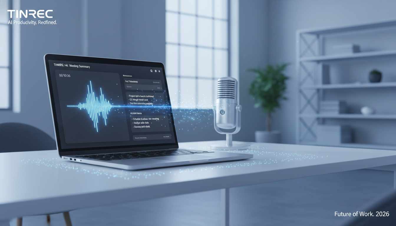 高準確率免費錄音轉文字軟體:2026年4款AI工具一鍵生成逐字稿