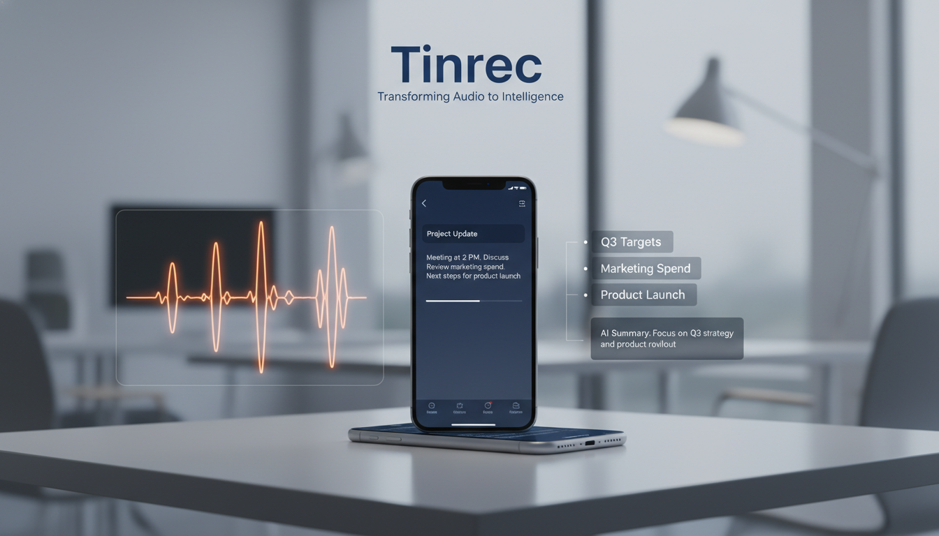 Apple內建與Tinrec iPhone錄音檔轉文字教學:5步完成逐字稿實操