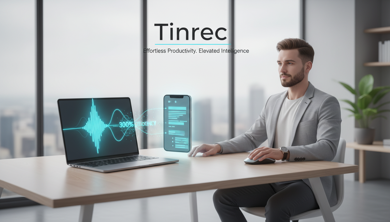 職場與學生必備:2026 精選 6 款語音備忘錄轉文字稿整理 AI 工具評測,Tinrec 等高效助手讓筆記效率提升300%