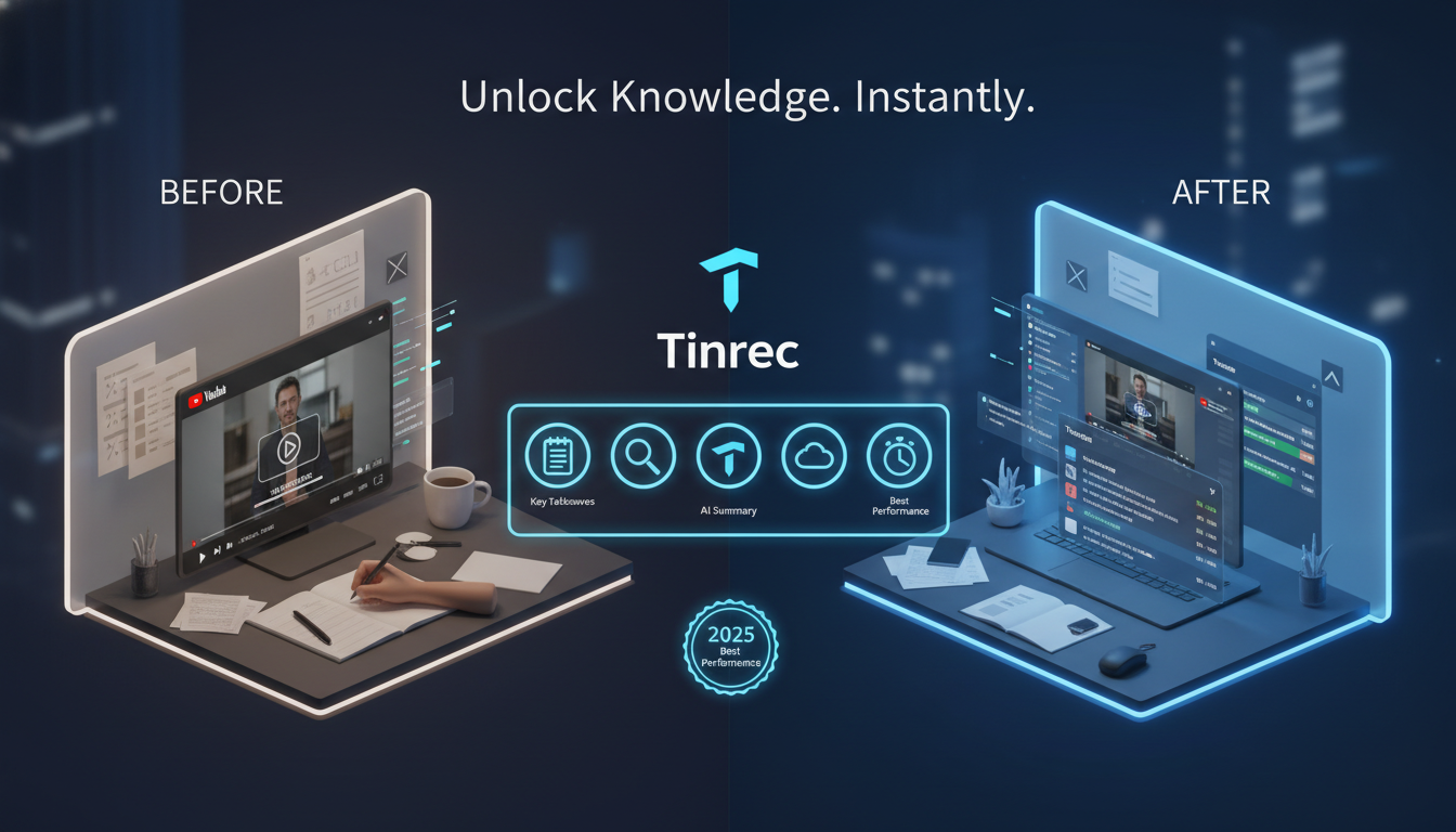 手動筆記不如AI總結：5款 YouTube 影片轉文字工具對比，這功能讓效率翻倍【2026最新】