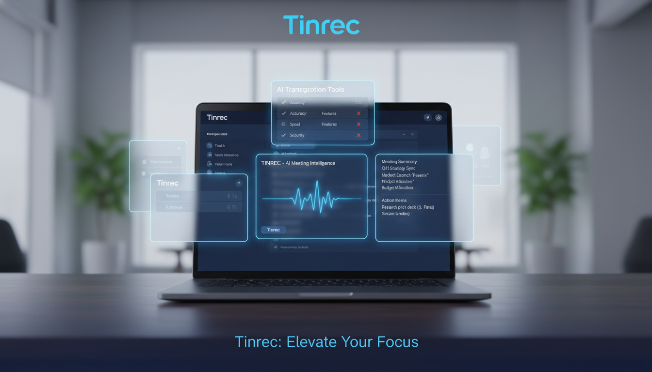 會議記錄用什麼語音轉文字AI？6款最佳選擇與Tinrec評測（2026指南）