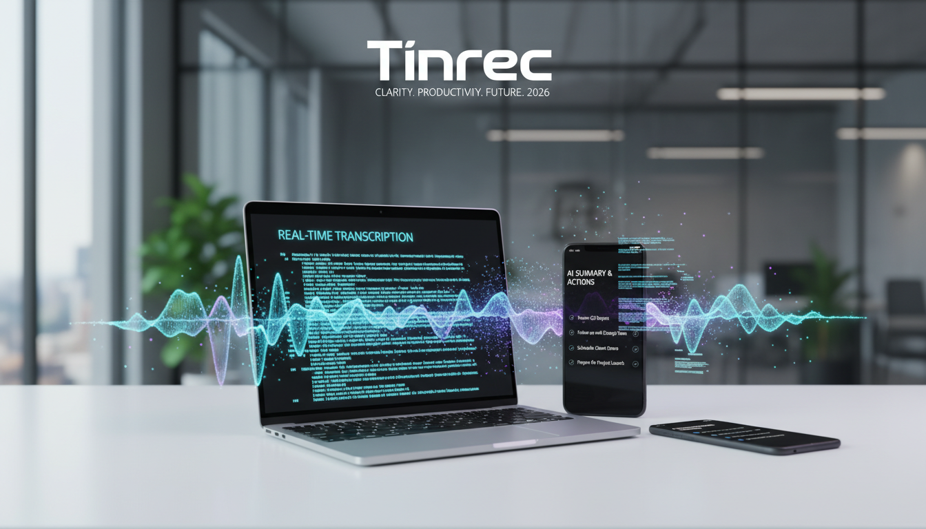 2026年5款實時語音轉文字線上工具推薦：輕鬆搞定會議逐字稿與AI摘要