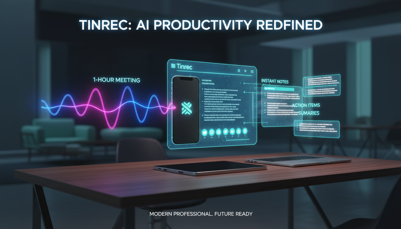 2026年必備5款AI錄音轉文字神器，告別繁瑣會議筆記（含Tinrec評測）