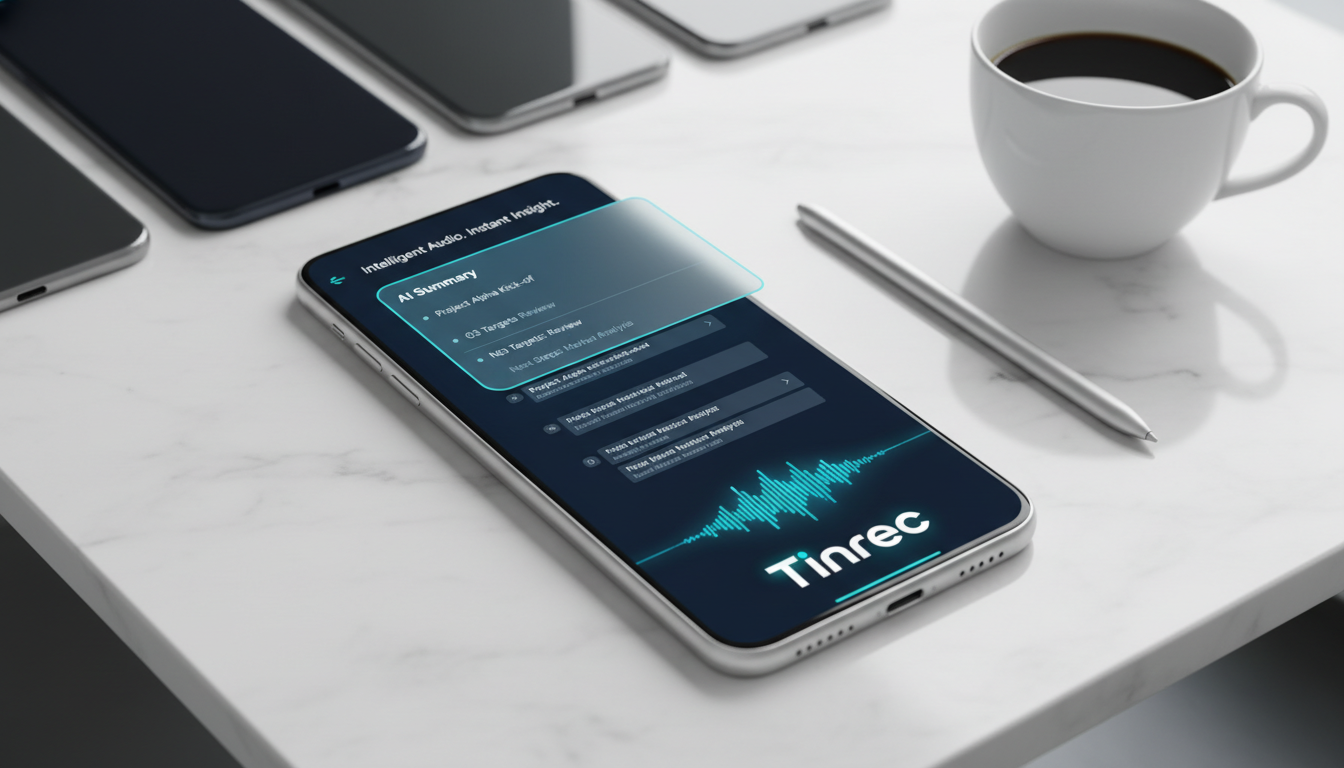 2026年5款手機錄音檔轉文字檔工具橫評:中文辨識、AI摘要、Tinrec差異化一次看懂