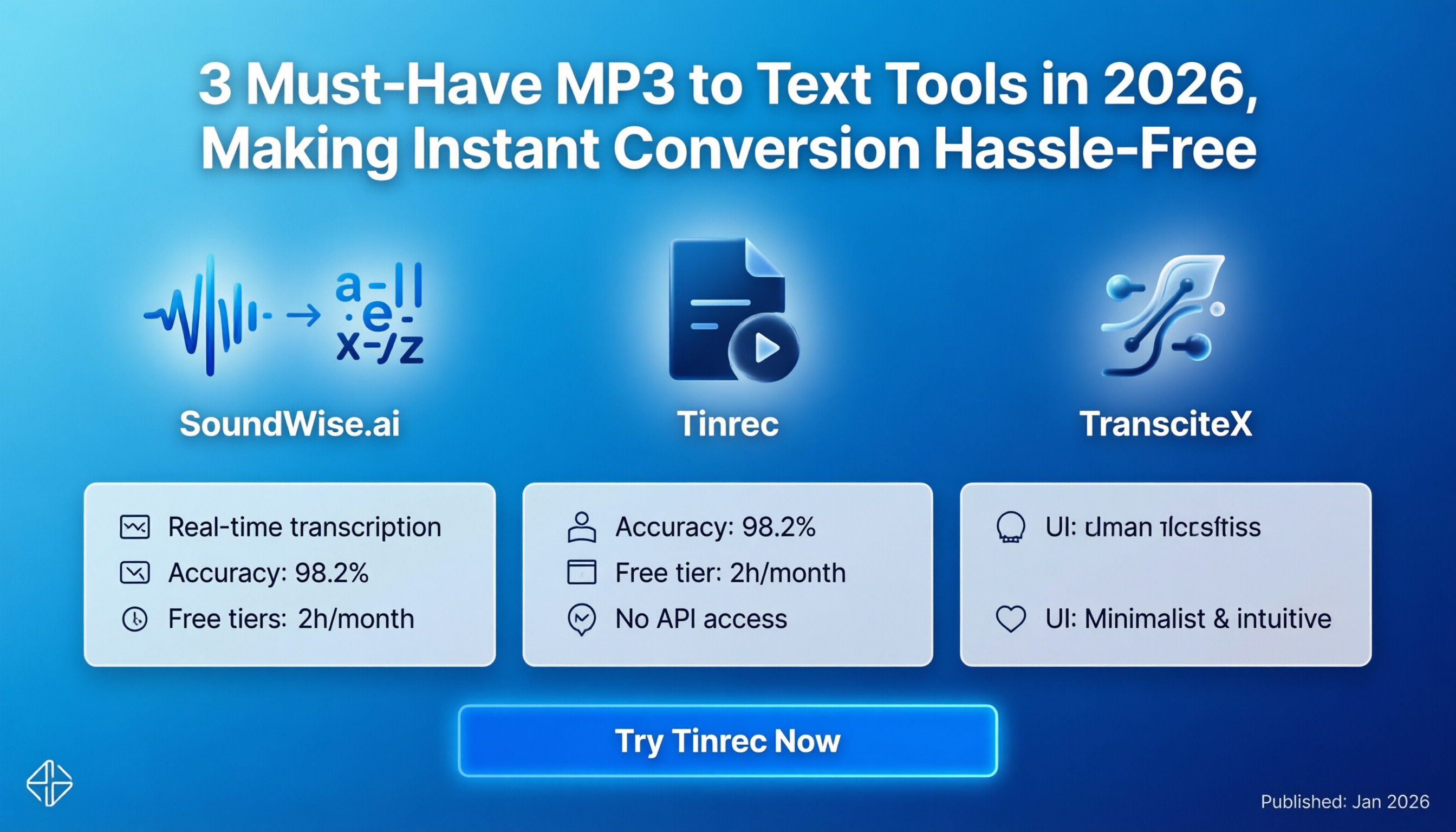 2026年必備的3款MP3轉文字工具,讓你即時轉換無煩惱