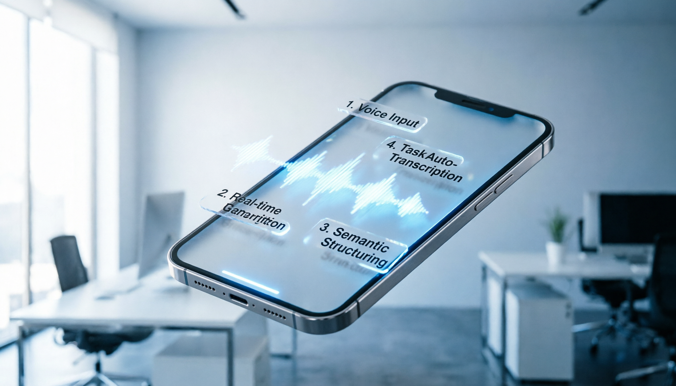 2026 iOS 電話錄音轉文字教學:Tinrec 4 步完成逐字稿與行動項