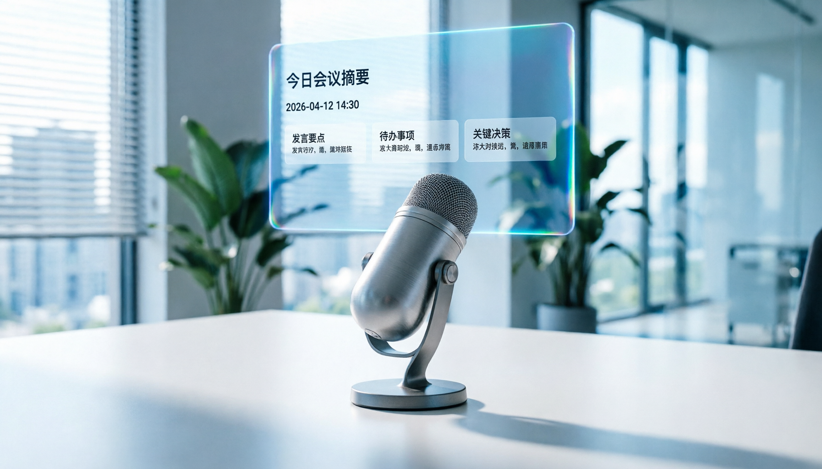 2026 年 6 款錄音麥克風工具推薦:自動轉文字與會議紀要生成