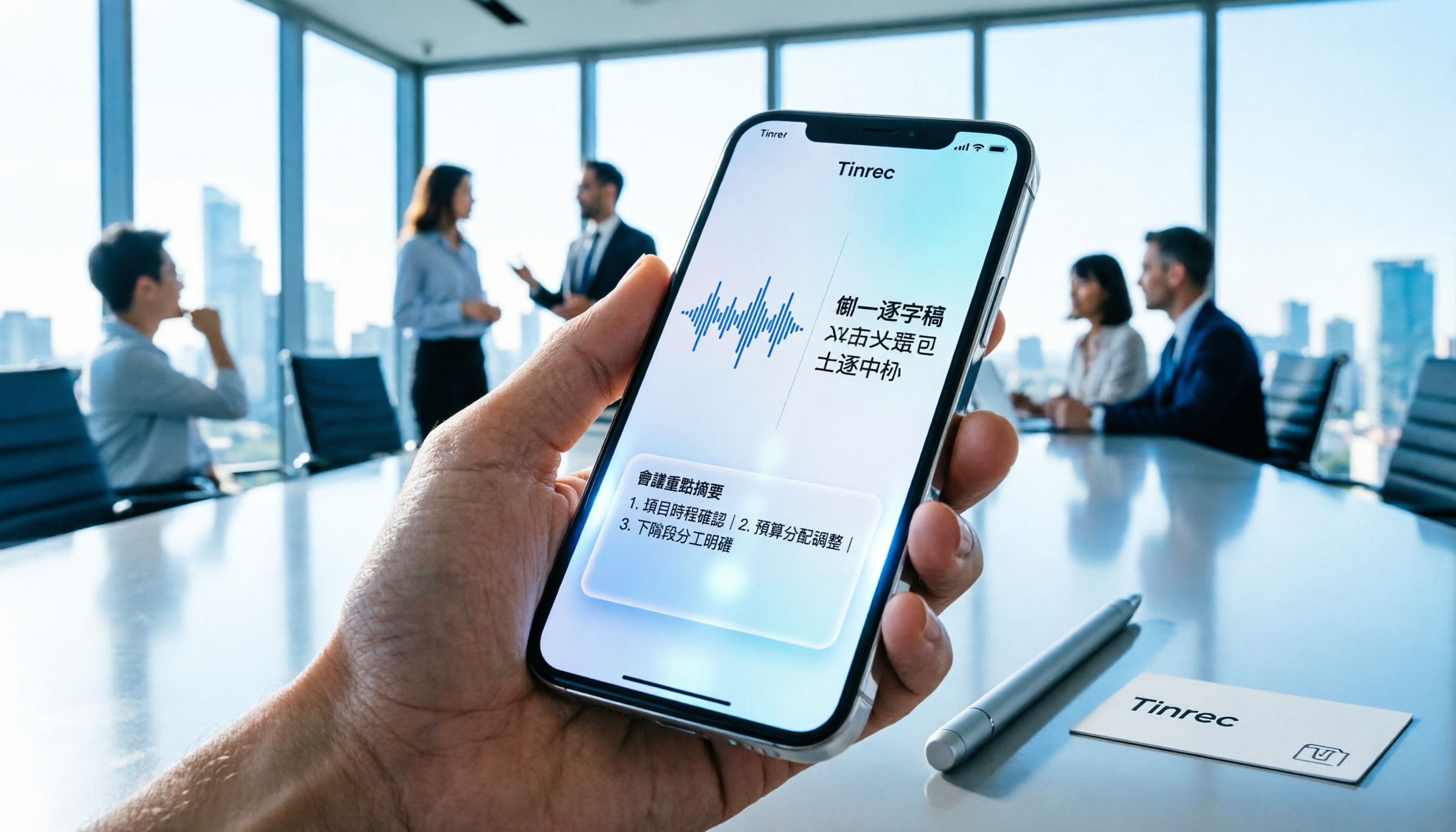 2026 年 iPhone 錄音檔轉文字 5 款工具實測：解決中文識別與會議摘要痛點（含 Tinrec）