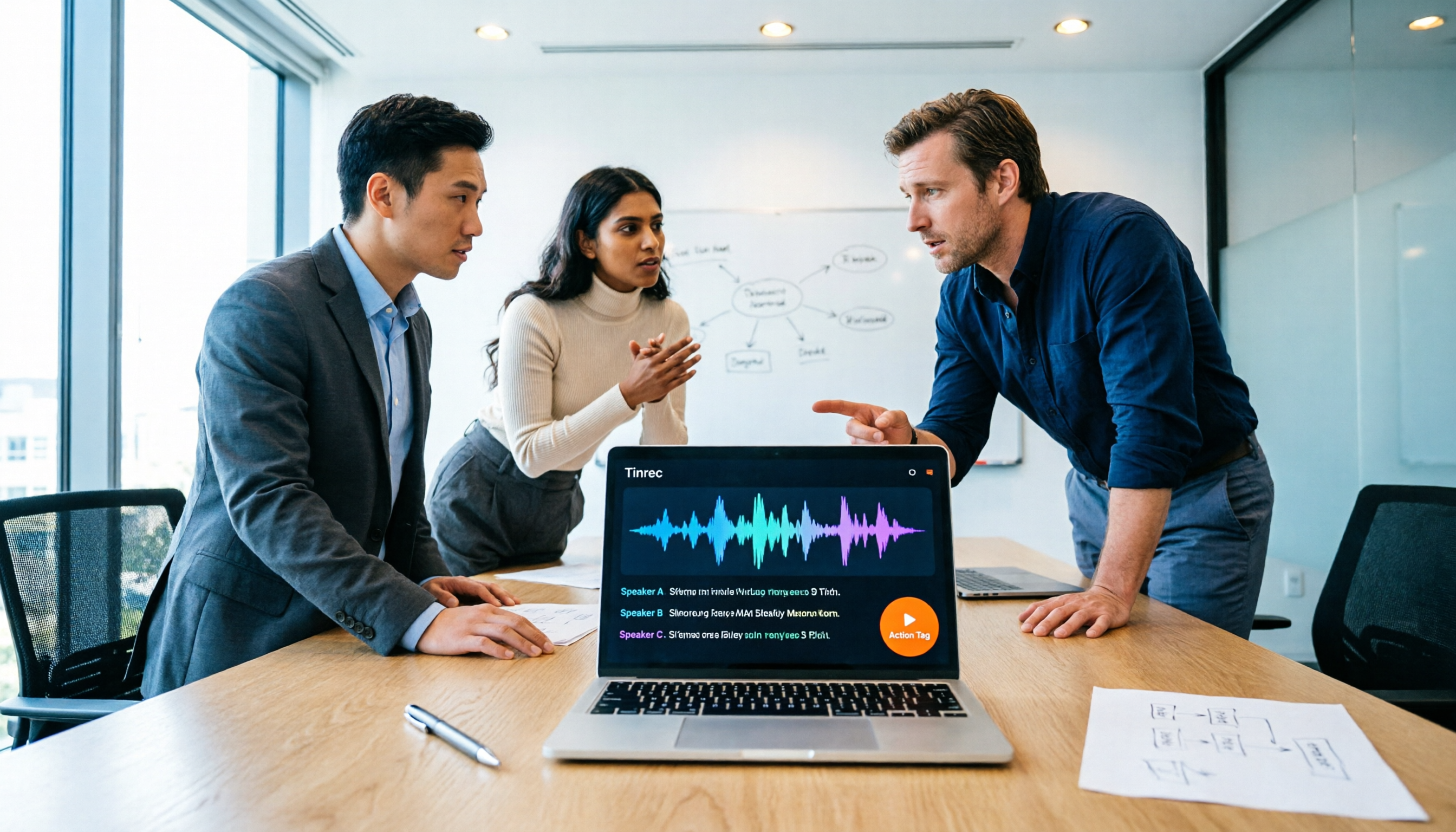 Tinrec 多人錄音轉文字教程：5 步完成逐字稿與會議摘要實操
