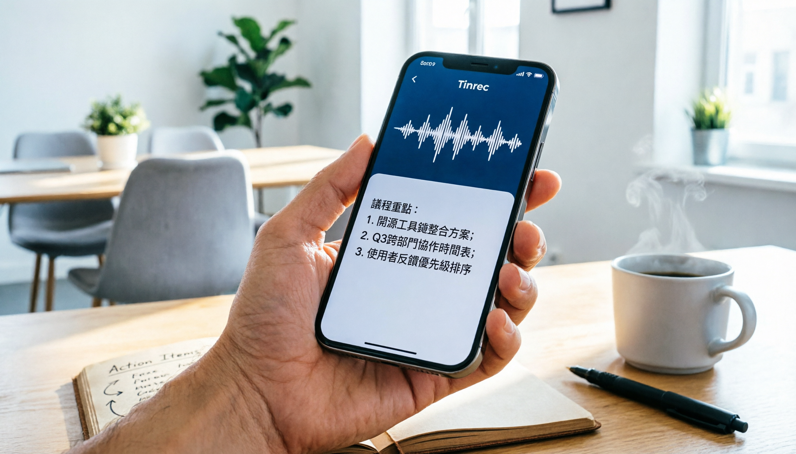 2026 手機錄音轉文字繁體中文推薦：職場人與學生的高效筆記工具評測（含 Tinrec 實戰）