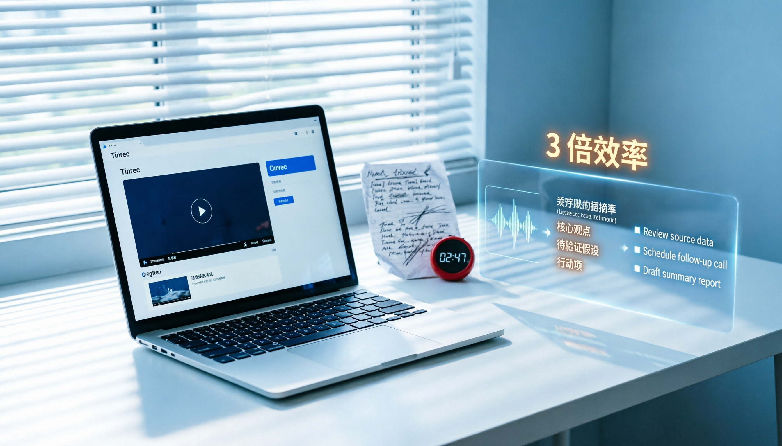 2026 線上課程筆記工具評比：手動記錄 VS AI 自動摘要，Tinrec 如何提升 3 倍複習效率？