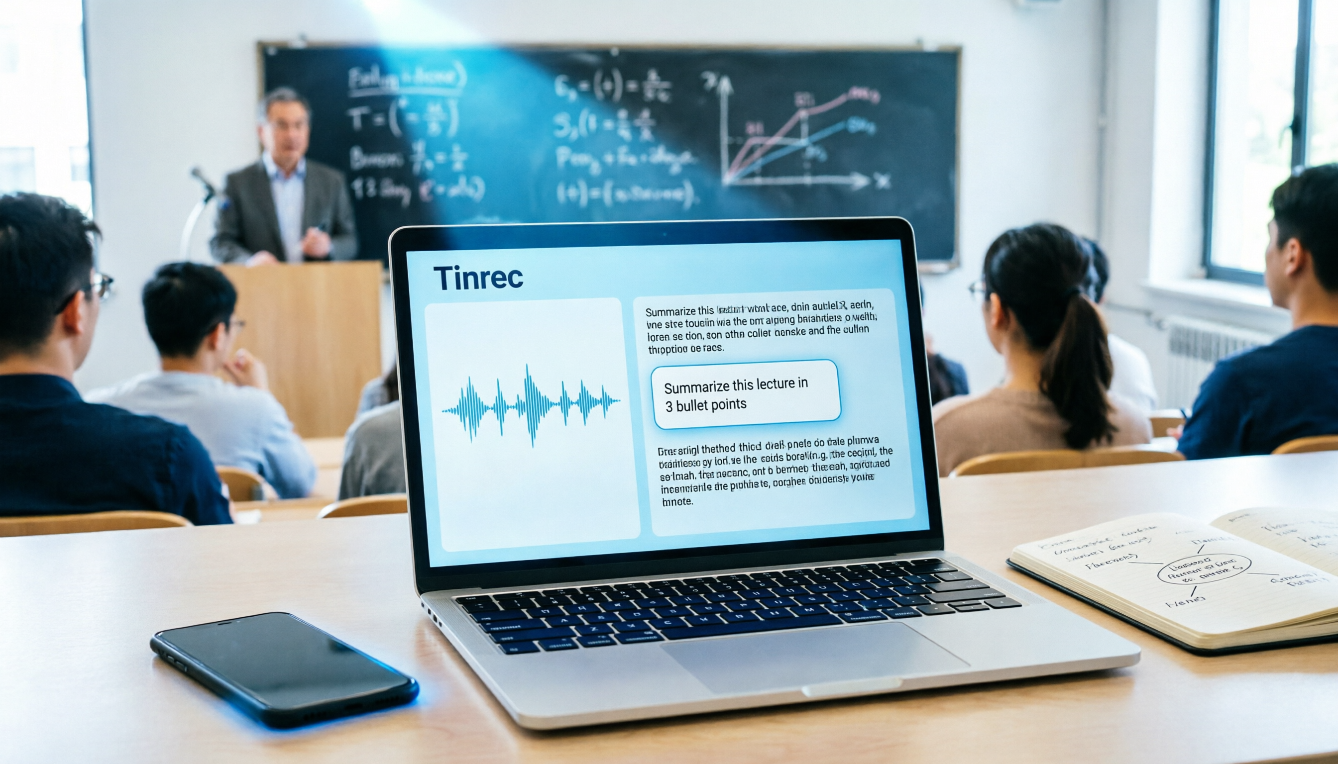2026 上課錄音整理工具評比：手動筆記 VS AI 自動摘要，5 款熱門軟體橫評與 Tinrec 實戰指南