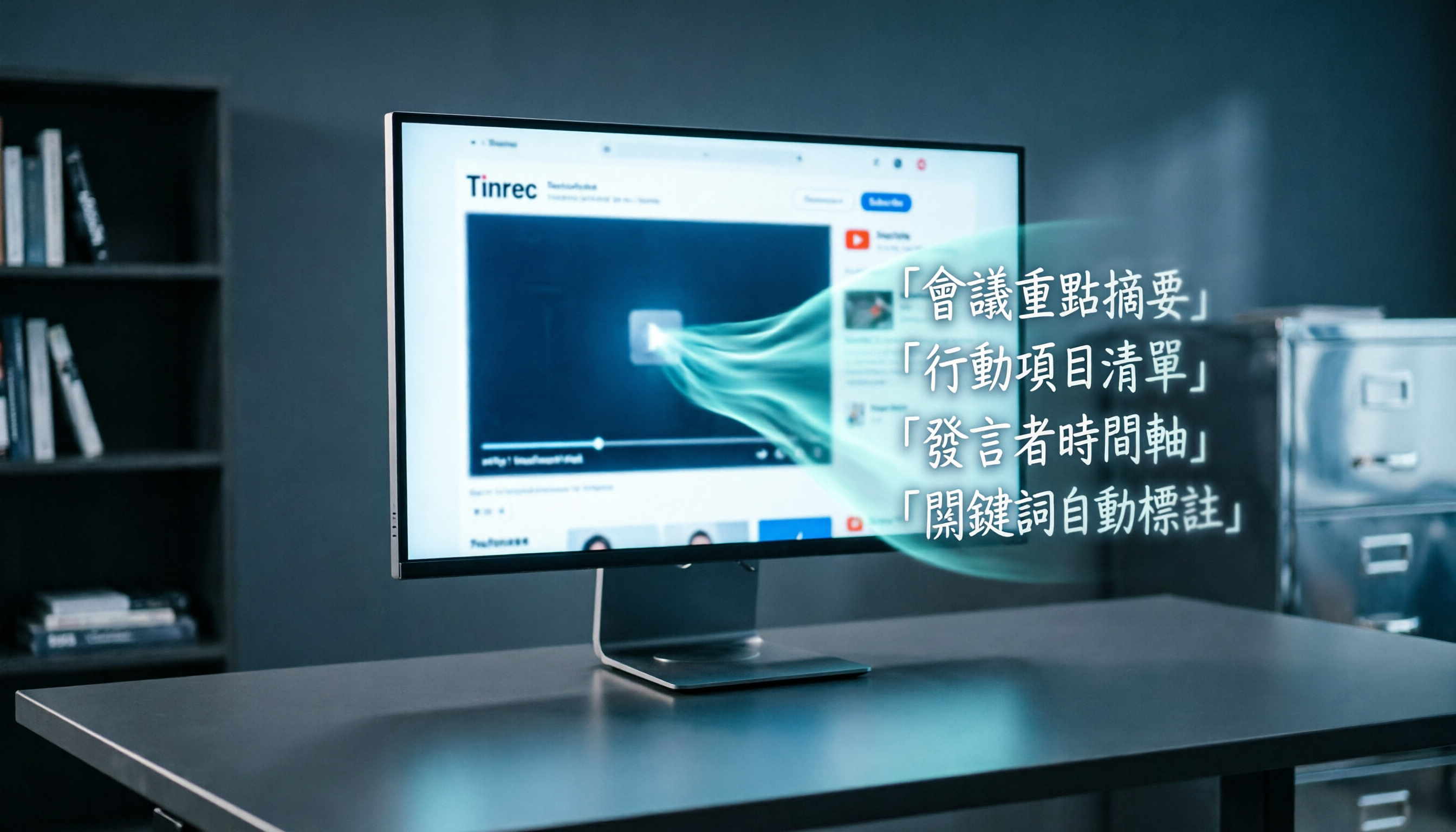 2026年5款YouTube影片轉文字繁體中文工具評測：Tinrec如何精準提取重點與行動項