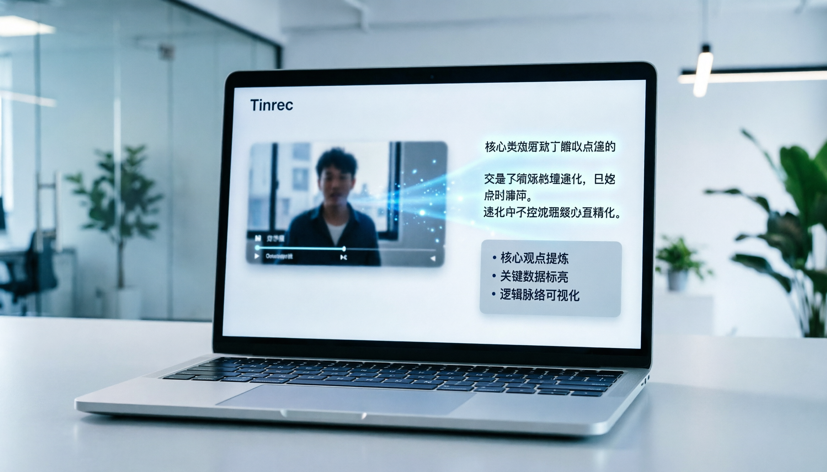 Tinrec 影片轉文字工具教學：4步完成逐字稿生成與AI摘要