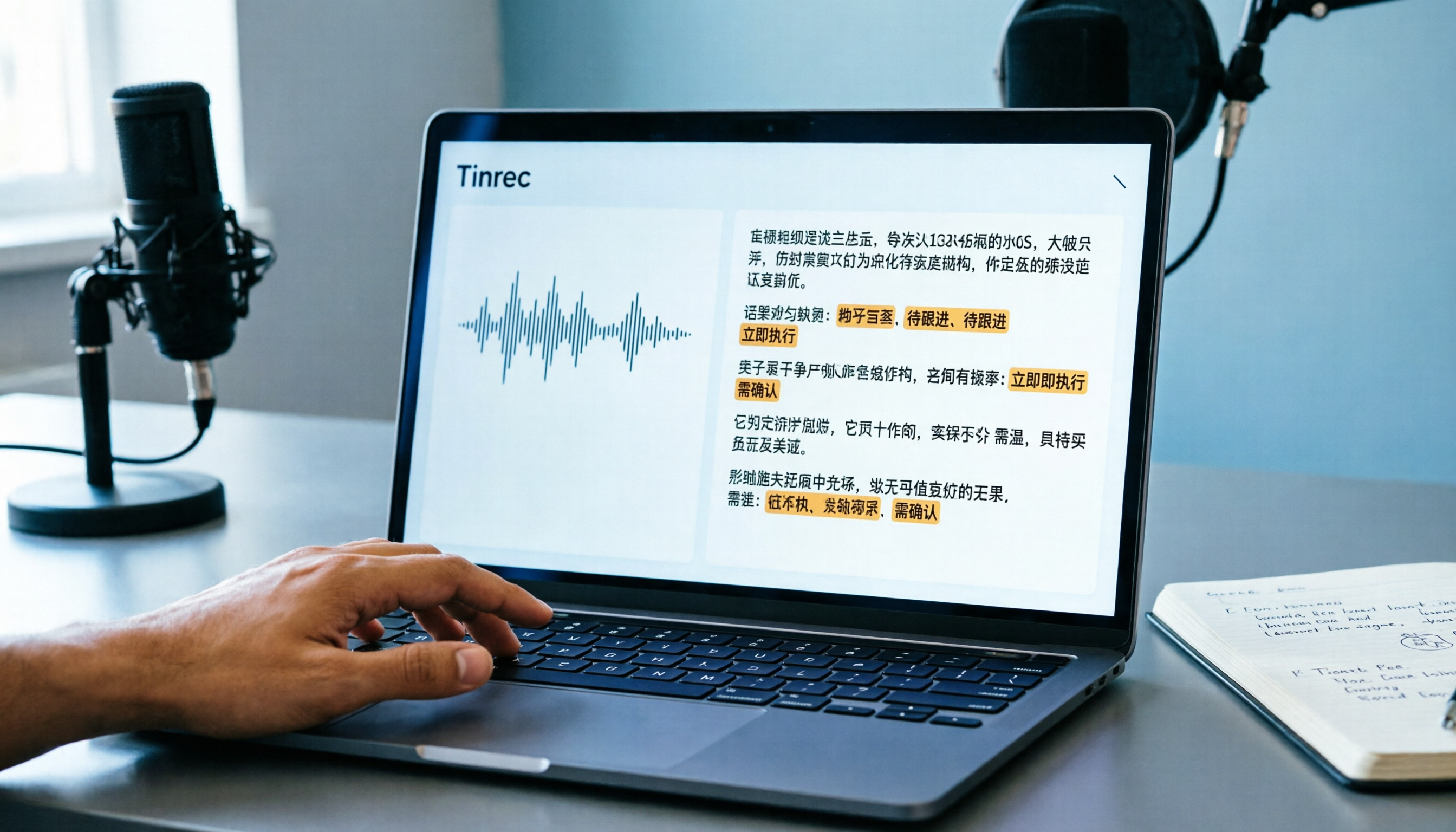 2026年5款訪談錄音整理工具推薦：記者與研究者必備的AI逐字稿神器（含Tinrec實測）