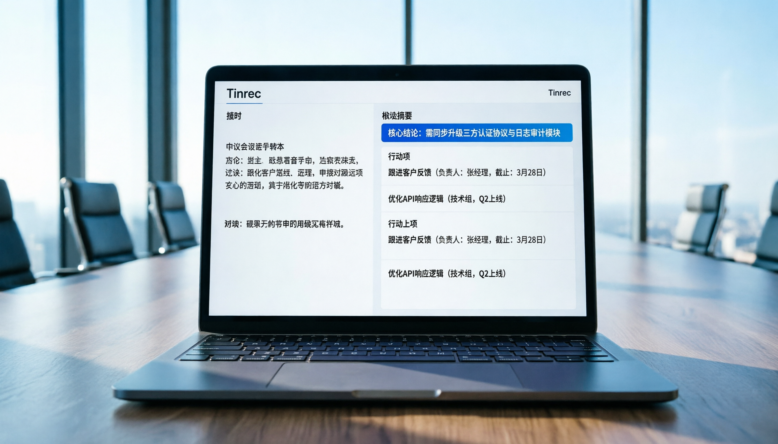 2026 工作會議筆記 AI 整理助手評測：Tinrec vs Otter/Notta，中文識別與行動項生成的關鍵差異