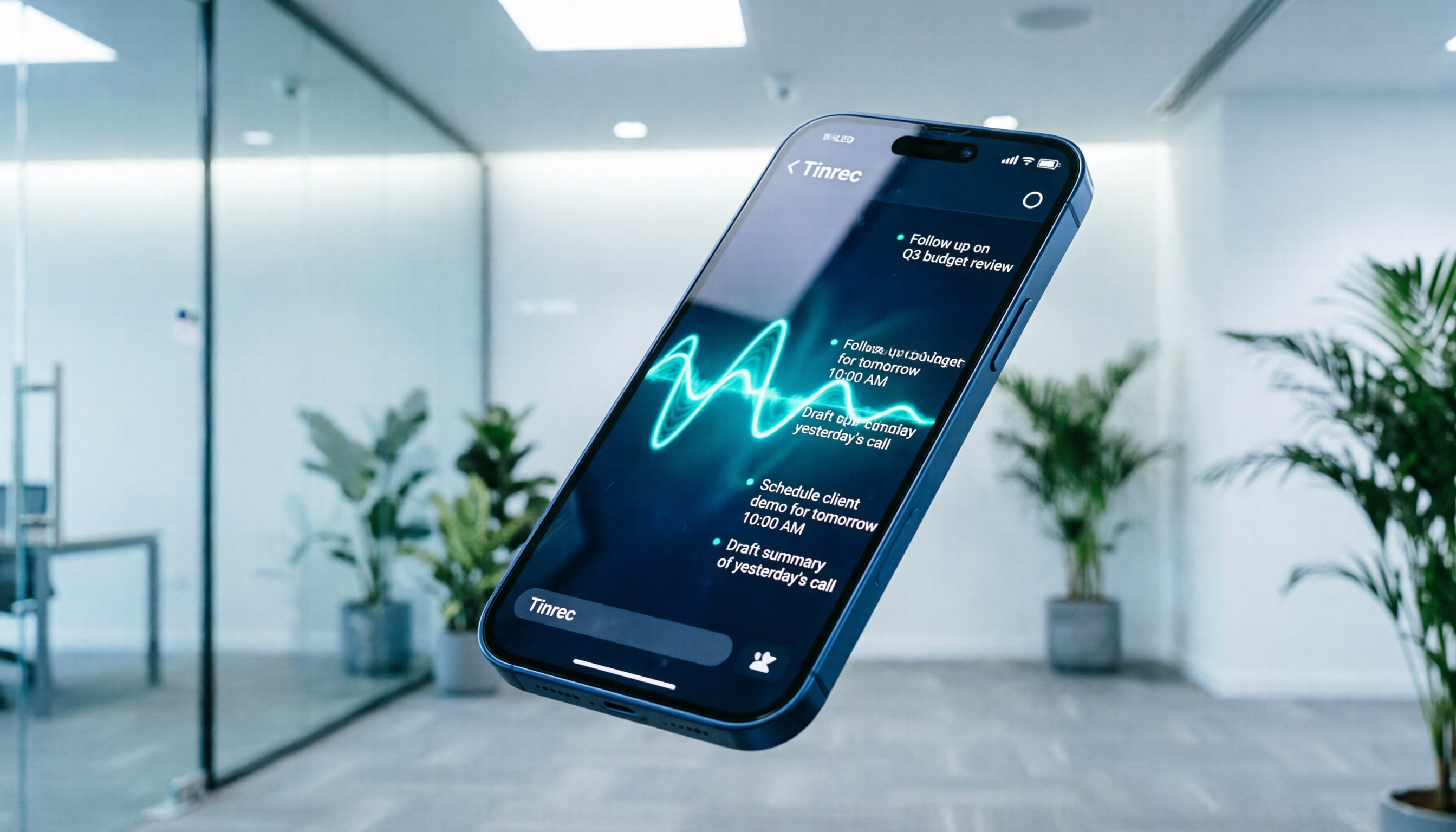 iPhone電話錄音轉文字推薦：2026年5款高準確率AI工具，一鍵生成會議紀要與行動項（含Tinrec實測）