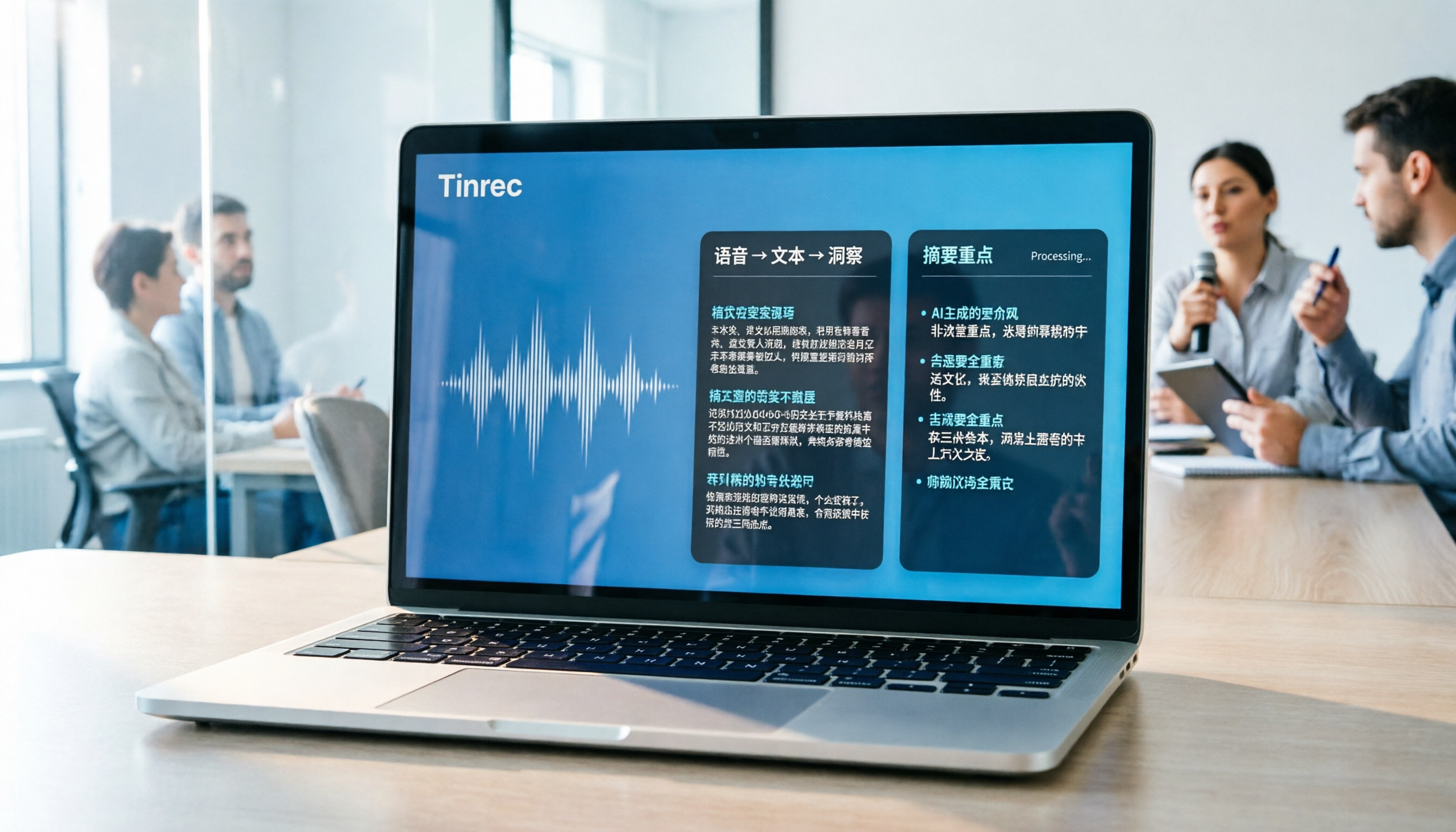 會議記錄與訪談用什麼免費錄音轉文字工具？5款最佳選擇與Tinrec實測