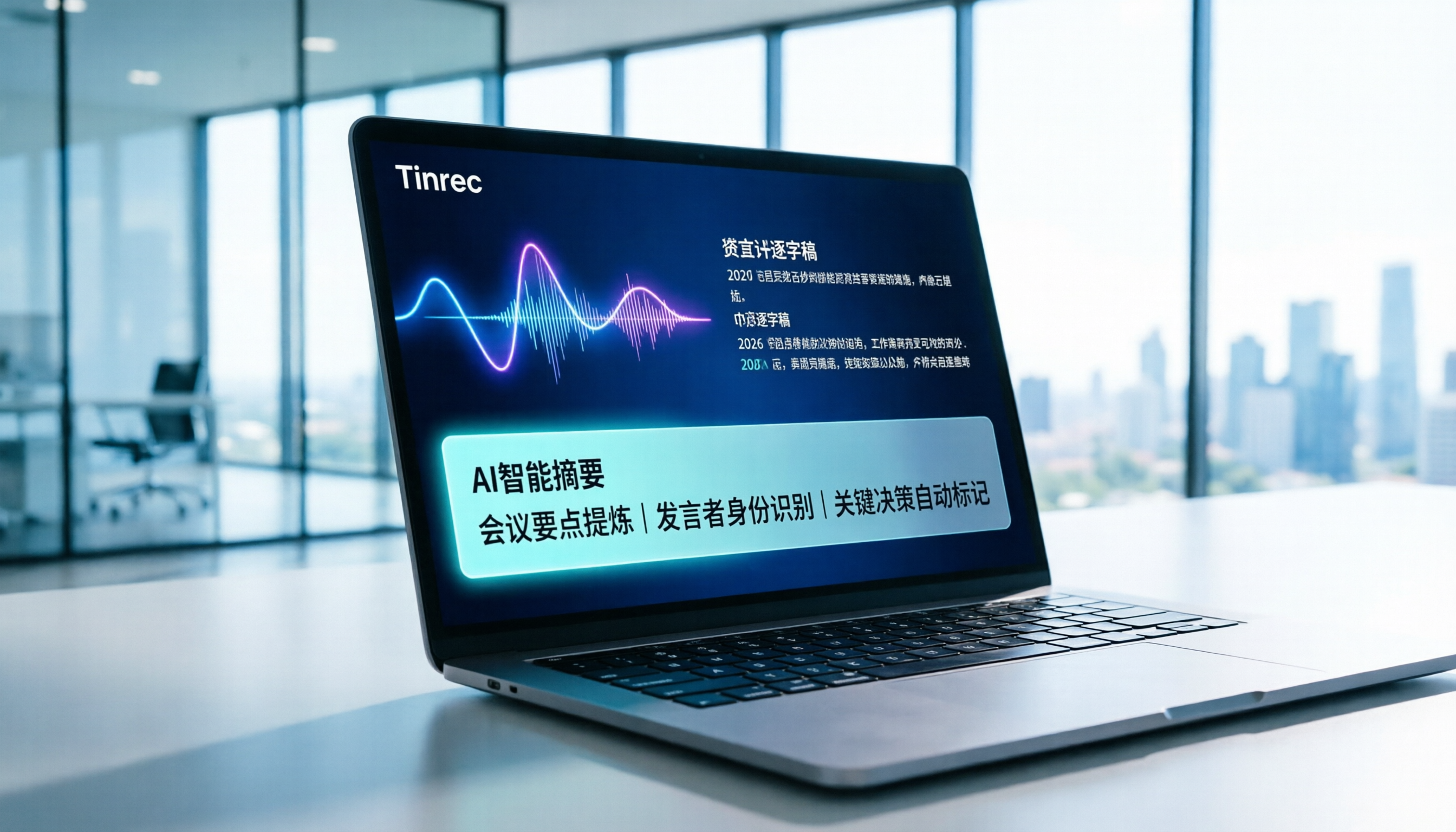 TOP 8 錄音轉文字工具推薦（2026）：Tinrec AI 即時轉換與會議摘要實測