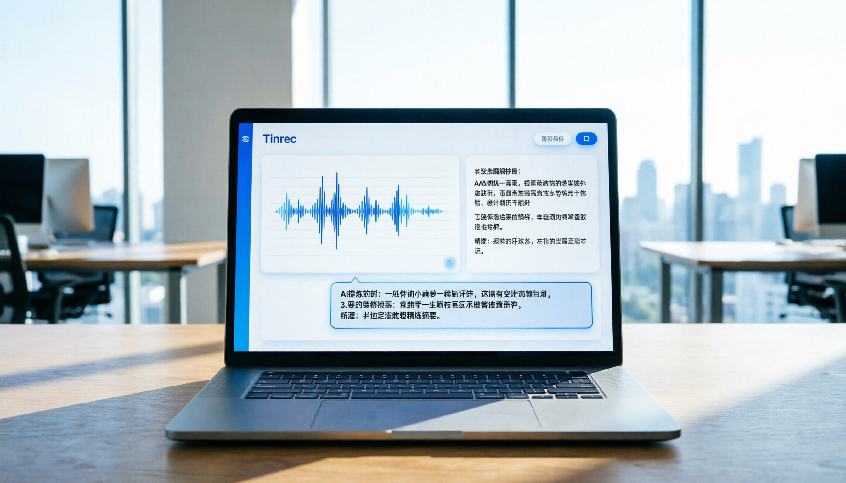 2026年5款錄音轉文字工具推薦：中文精準度與AI摘要實測，Tinrec效率提升指南