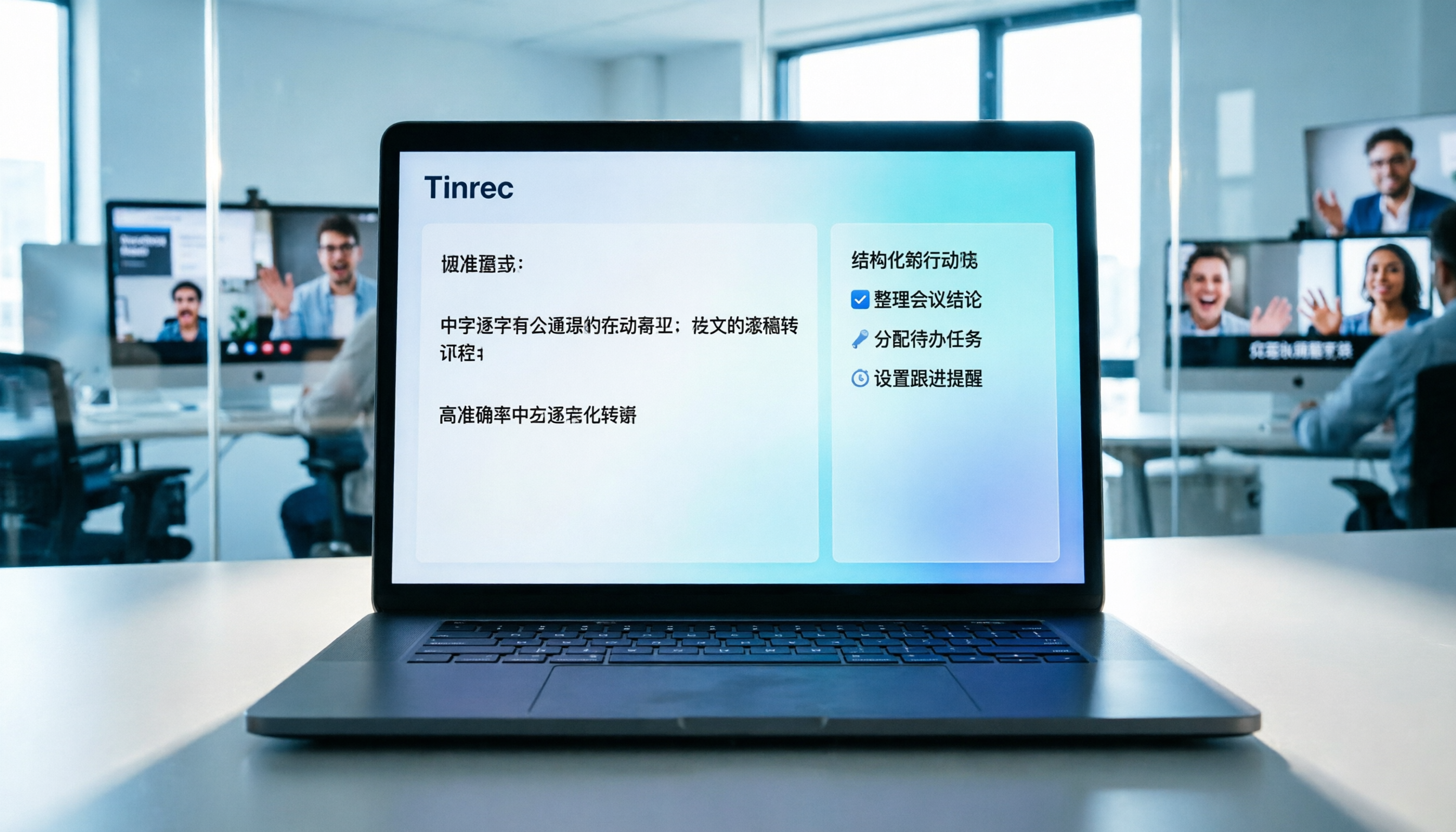 2026 騰訊會議線上記錄工具評比：5款AI轉文字神器推薦，Tinrec中文辨識與行動項生成實測