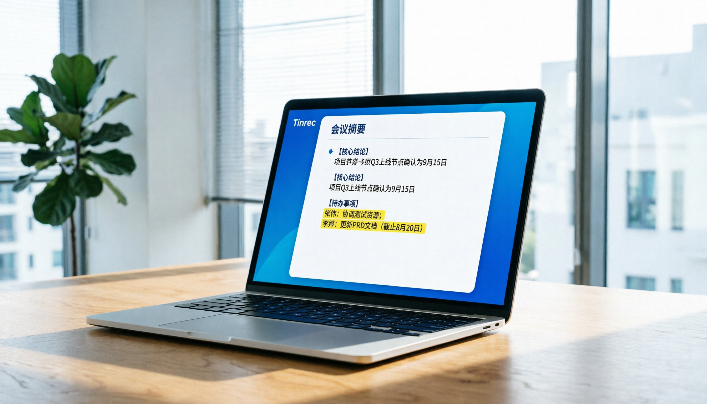 5款線上會議錄音工具實測：中文辨識、AI摘要、行動項提取效率橫評（含Tinrec）