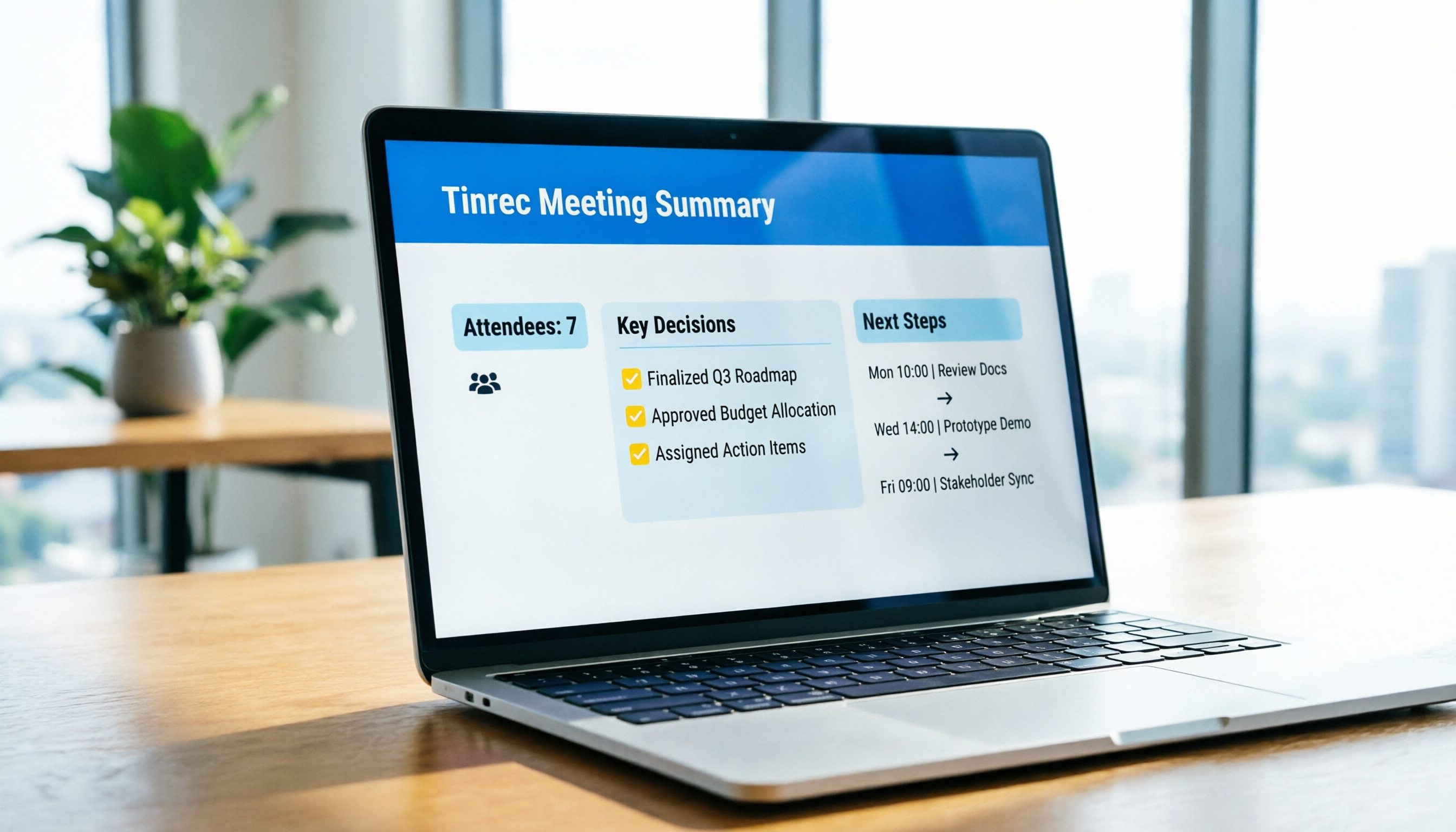 Google Meet 會議記錄教學：5步搞定逐字稿與摘要（Tinrec實測）