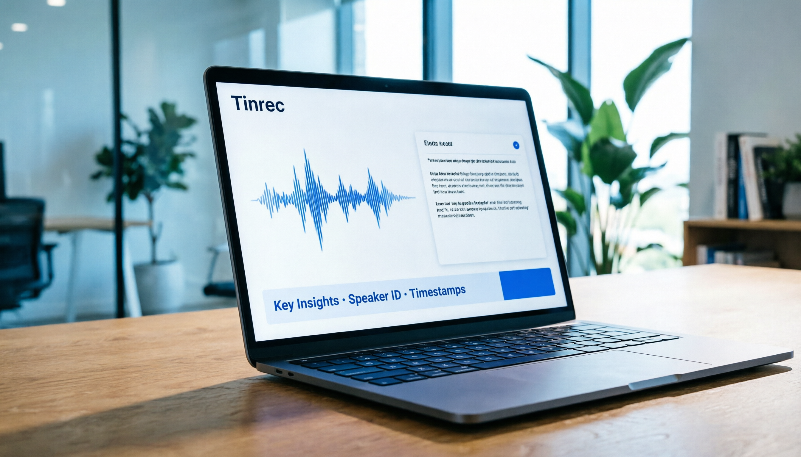 Tinrec 錄音檔轉文字教程：4步完成逐字稿與AI摘要實操