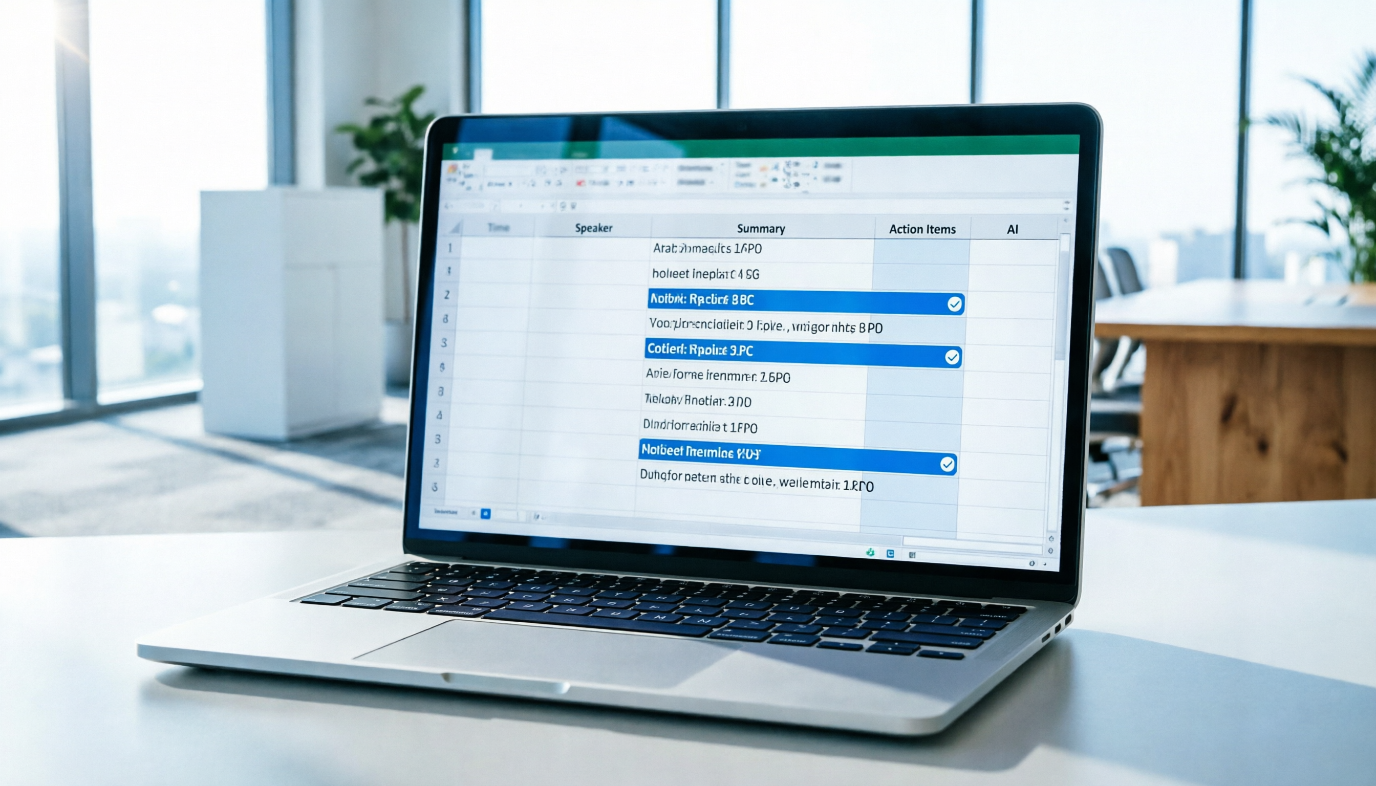 Tinrec 會議記錄模板 Excel 實戰教學：5步自動生成逐字稿與行動項