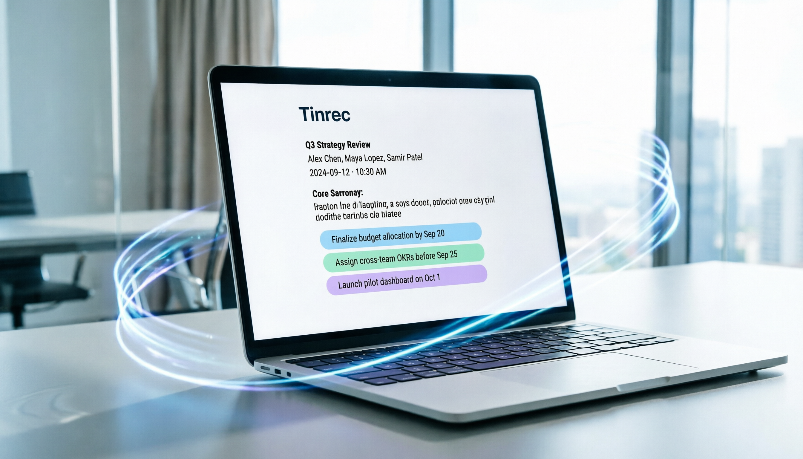 Tinrec 公司會議記錄教學：4步完成AI逐字稿與摘要
