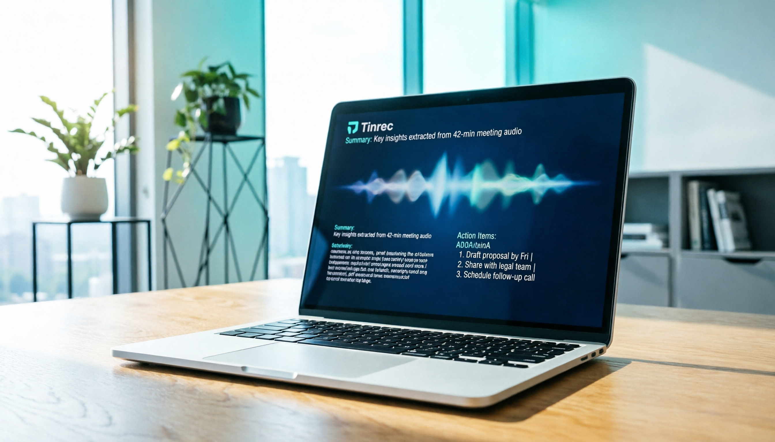 5款線上錄音轉文字工具評測：Tinrec AI 自動生成摘要與行動項，效率提升10倍