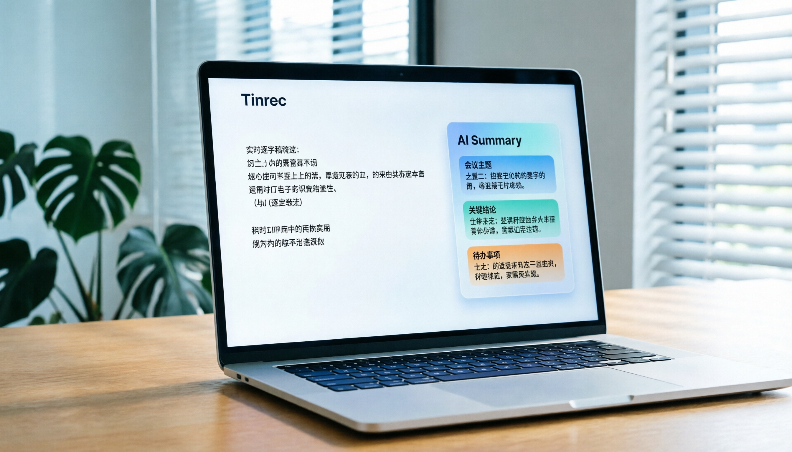 Tinrec 線上會議教學：4步搞定逐字稿與AI摘要實操指南