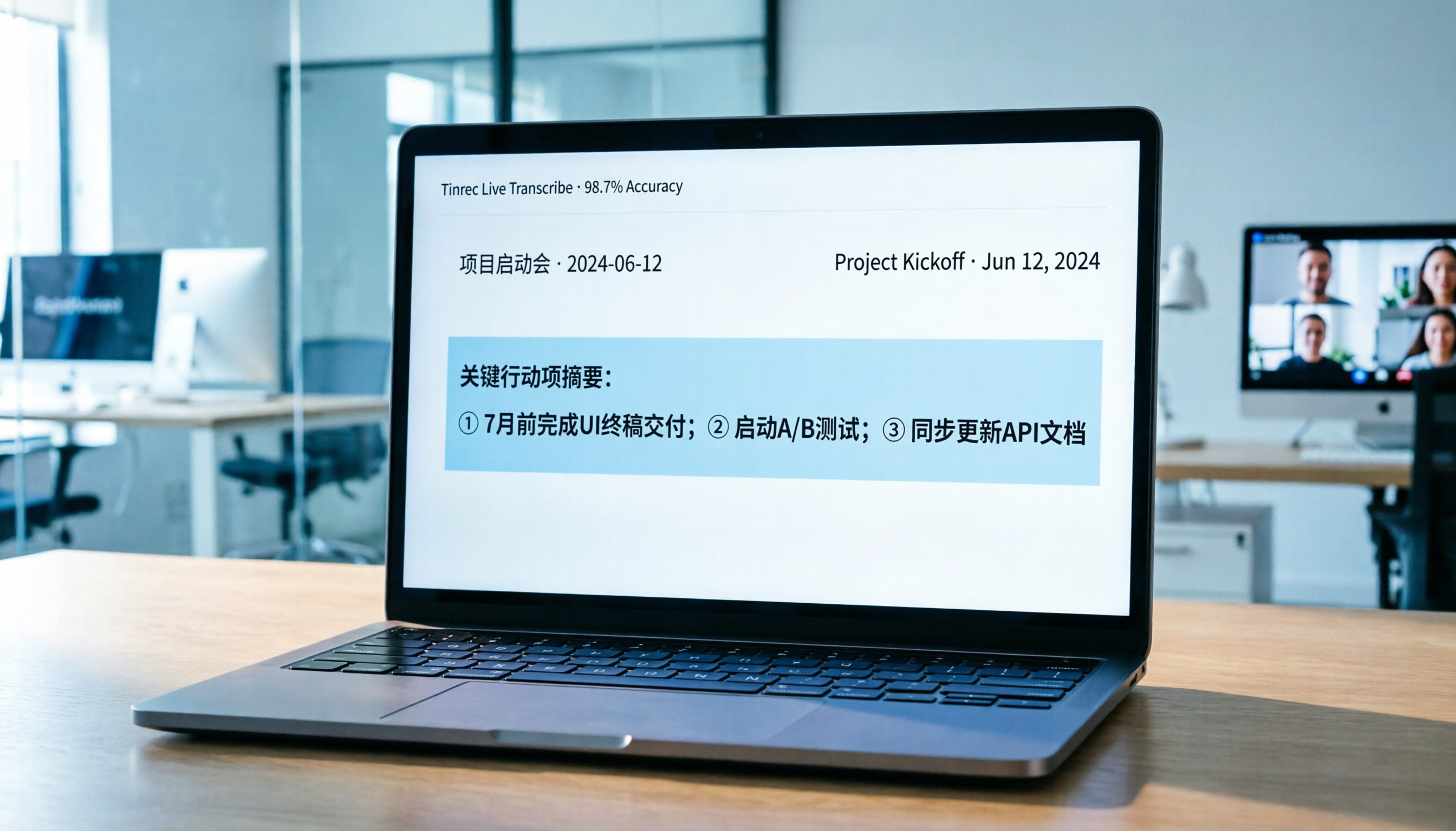 【線上會議 Teams】5款AI工具對比評測：中文逐字稿與摘要怎麼選（含Tinrec實測）